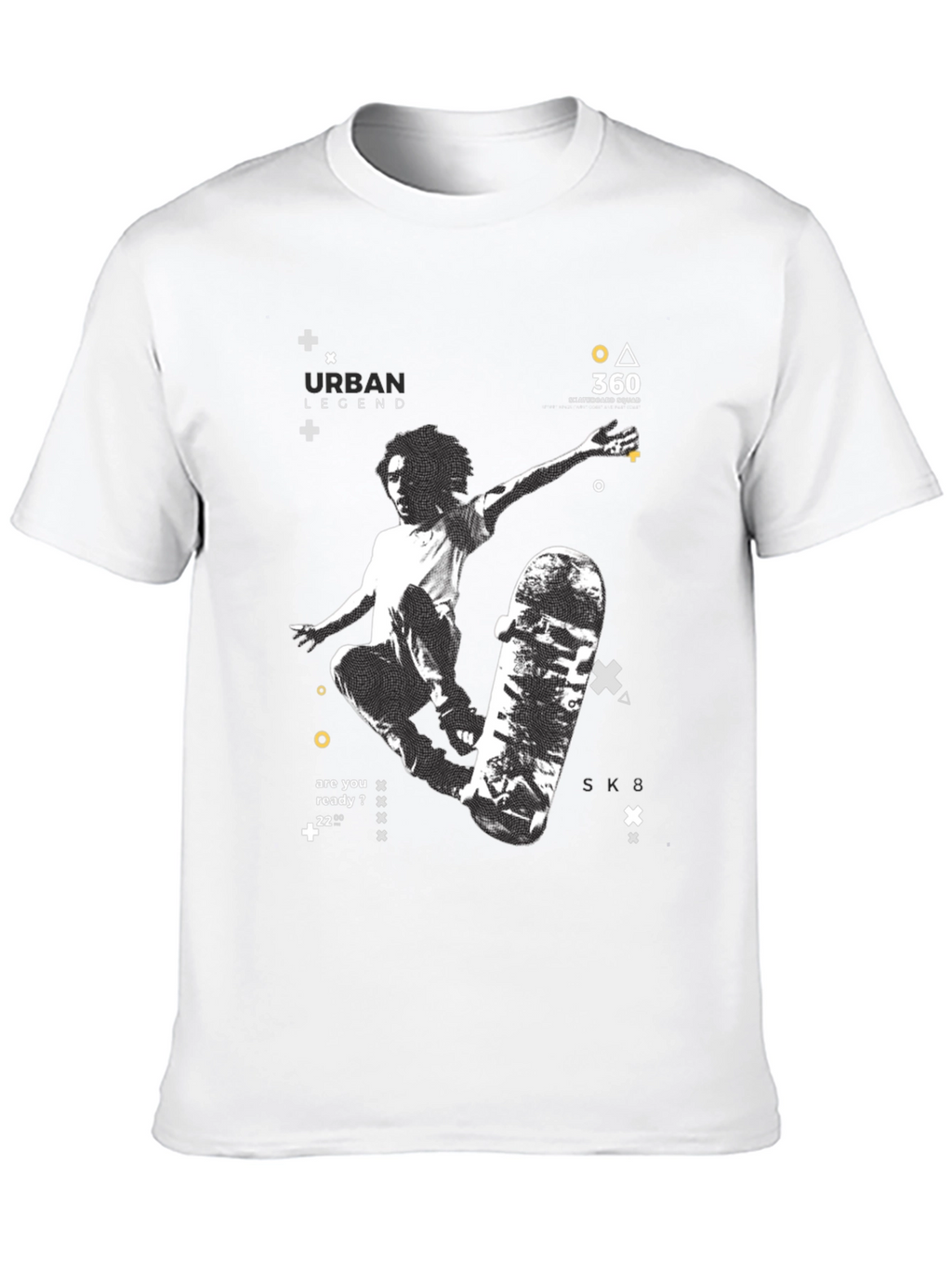Urban Legend Skate T-Shirt: Black Graphic Tee