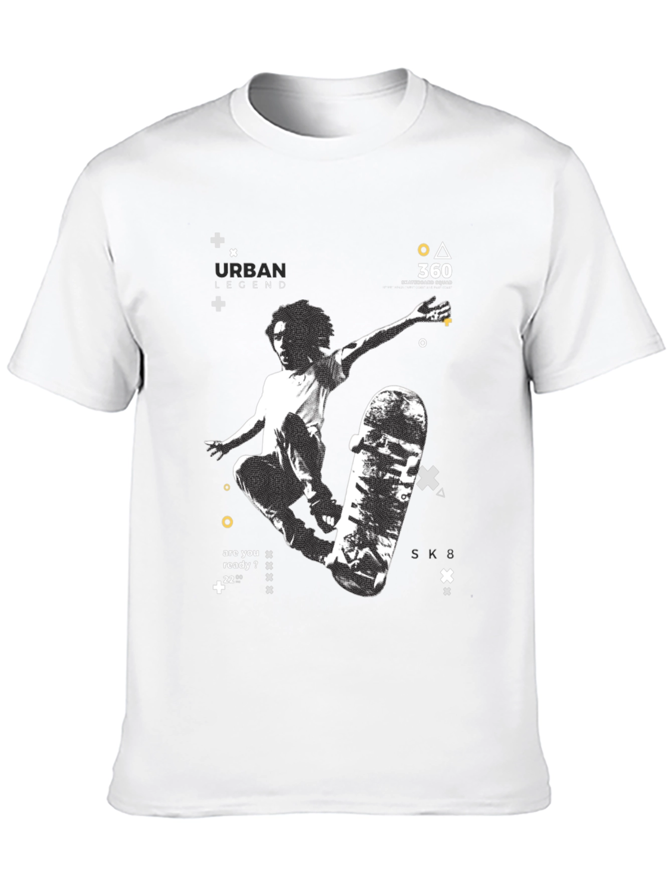 Urban Legend Skate T-Shirt: Black Graphic Tee