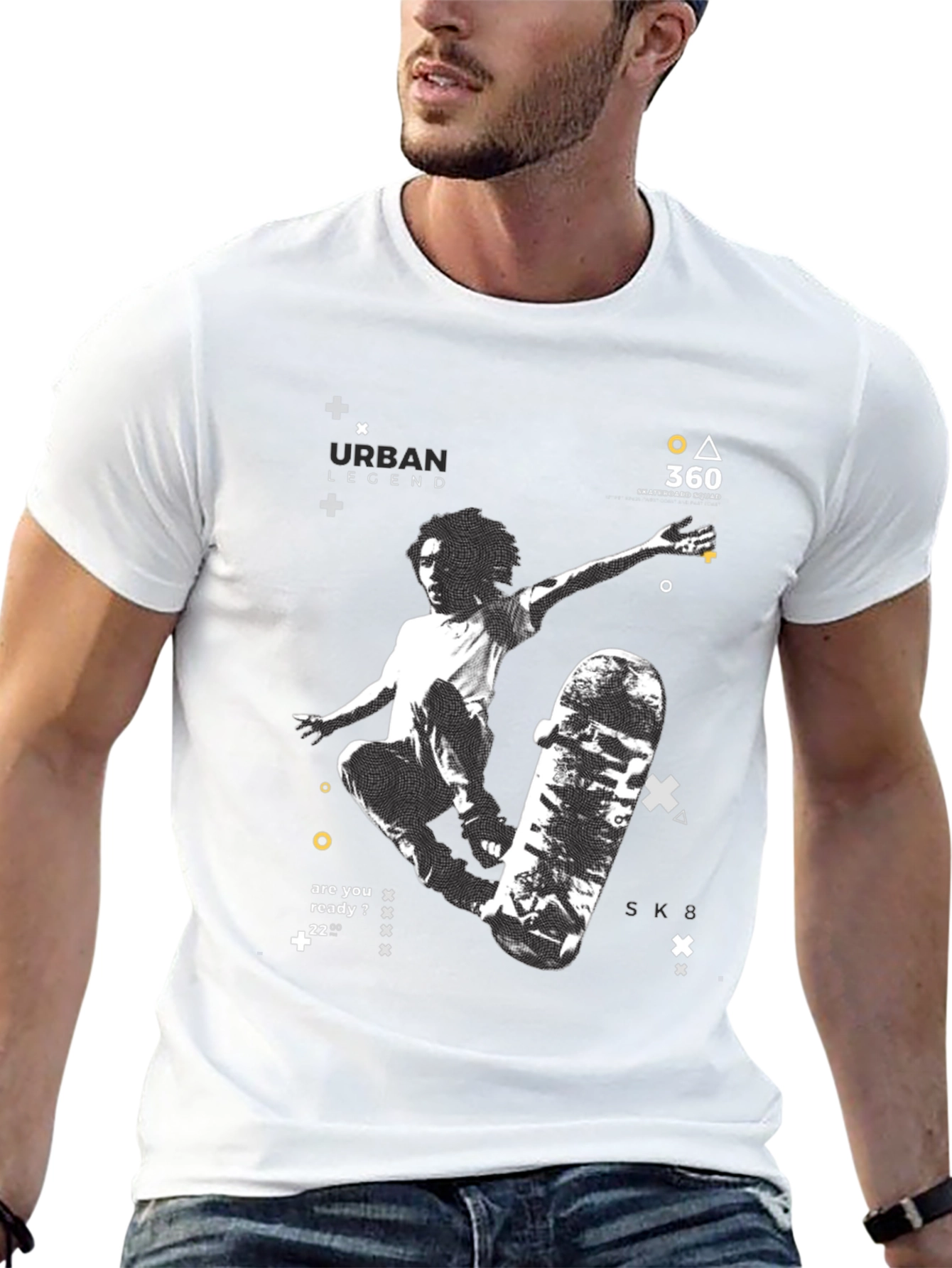 Urban Legend Skate T-Shirt: Black Graphic Tee