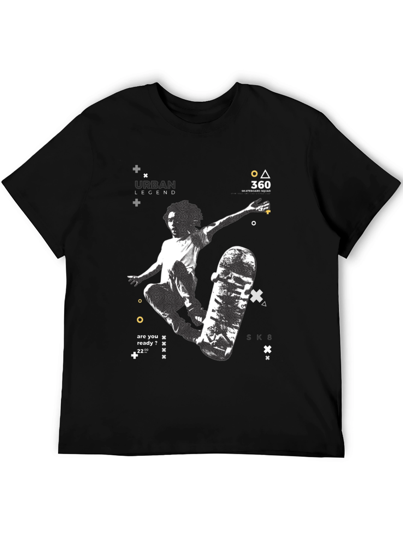 Urban Legend Skate T-Shirt: Black Graphic Tee