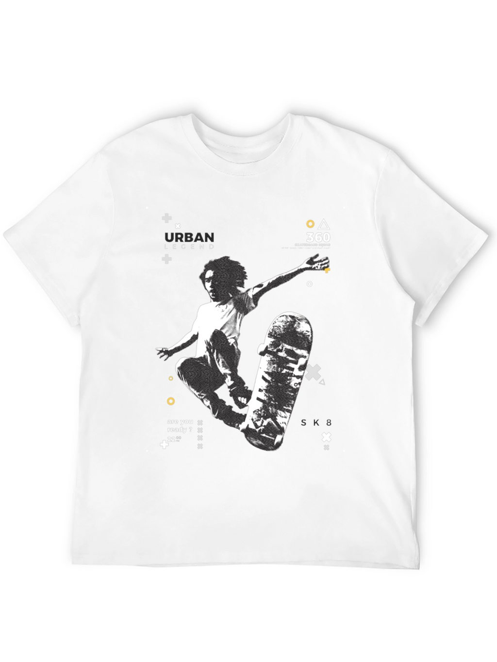 Urban Legend Skate T-Shirt: Black Graphic Tee