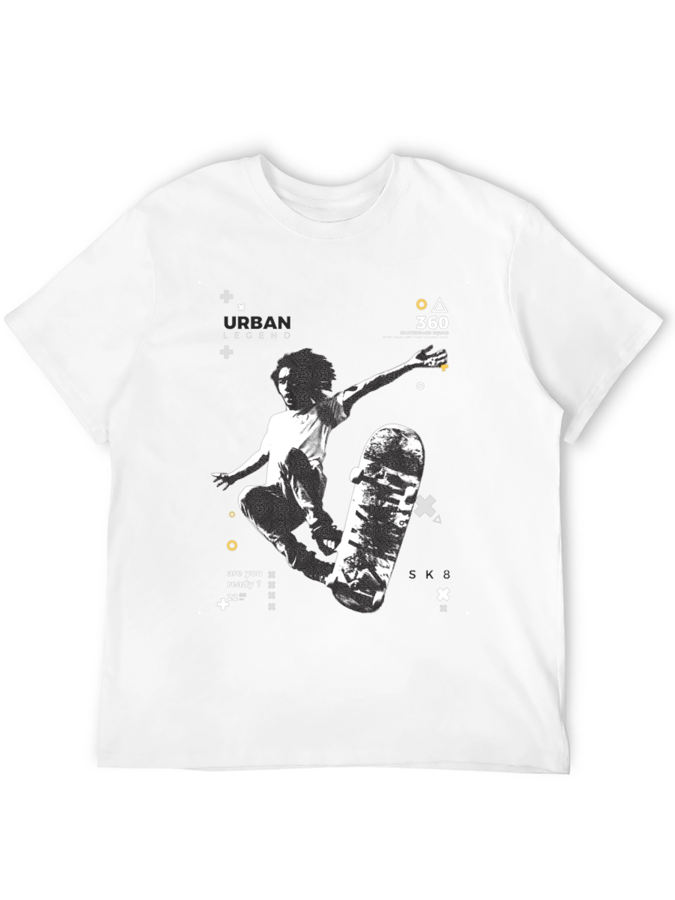 Urban Legend Skate T-Shirt: Black Graphic Tee