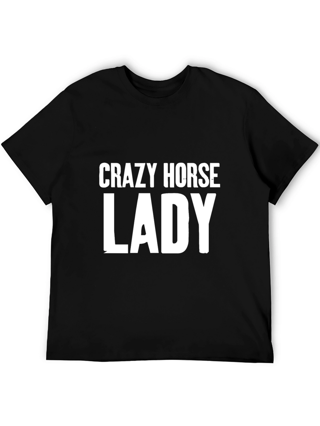 Crazy Horse Lady Graphic Tee - Black