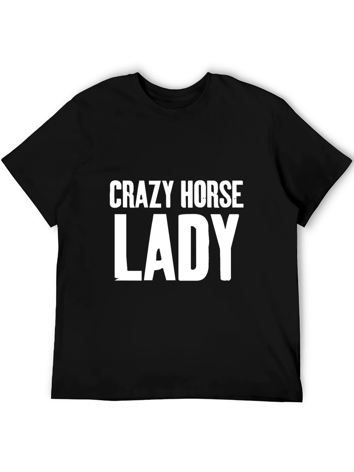 Crazy Horse Lady Graphic Tee - Black