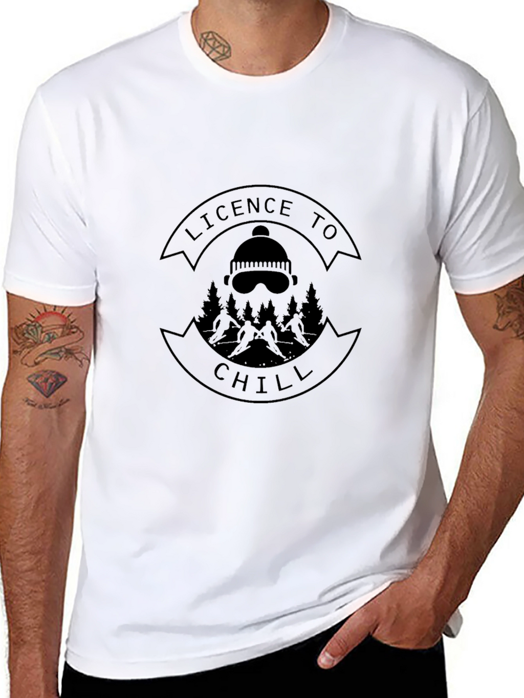 Licence To Chill Black Graphic Tee