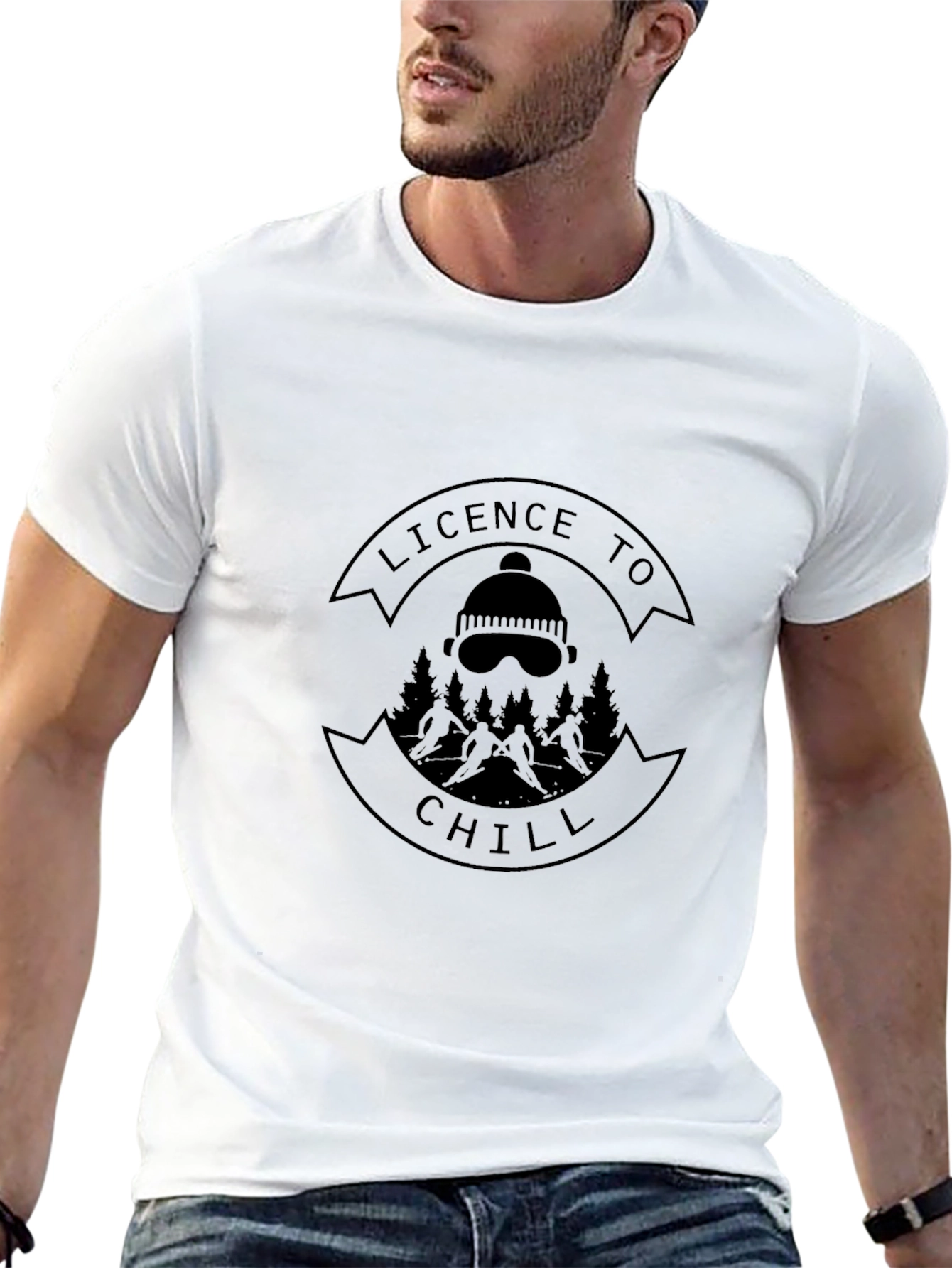 Licence To Chill Black Graphic Tee