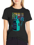 Retro Robot Spray Paint T-Shirt
