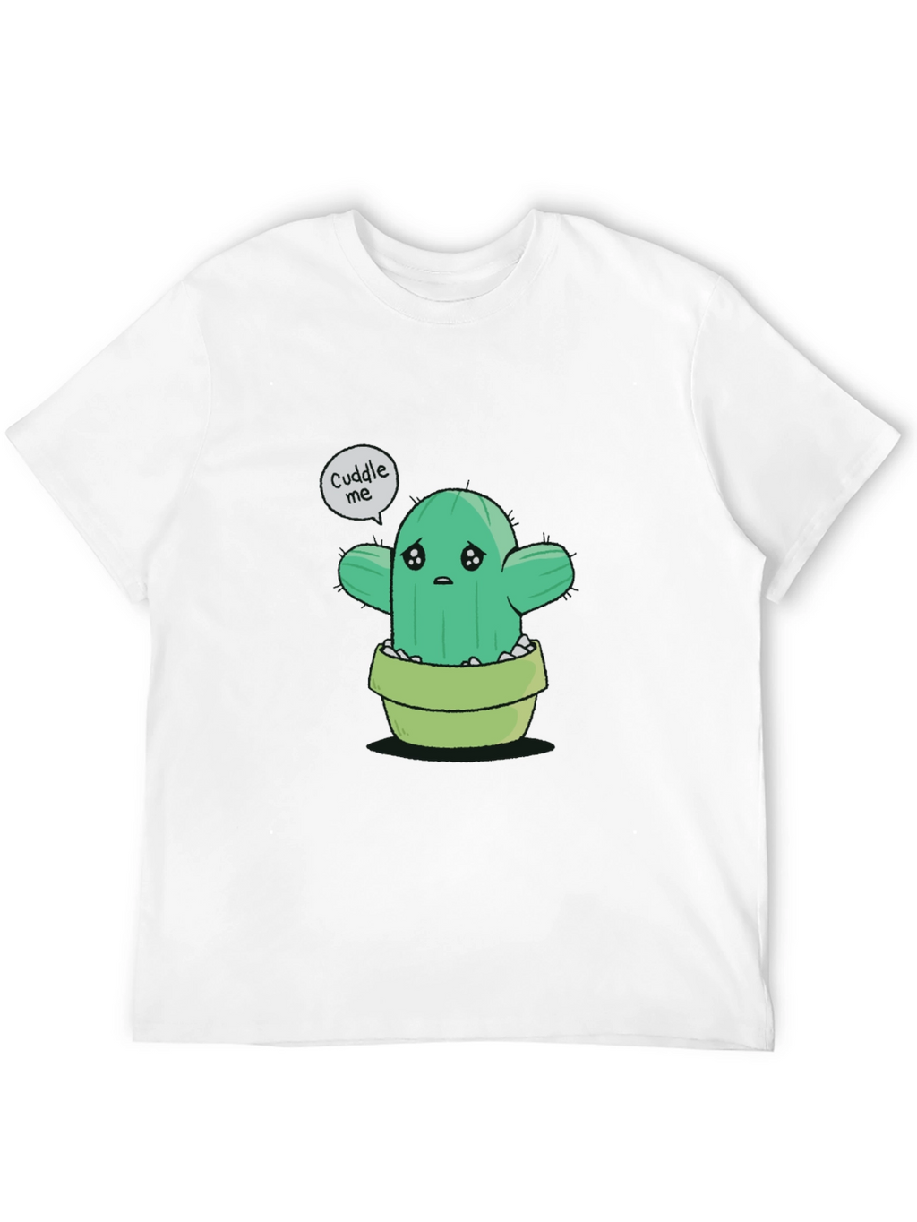 Sad Cactus Cuddle Me Graphic T-Shirt