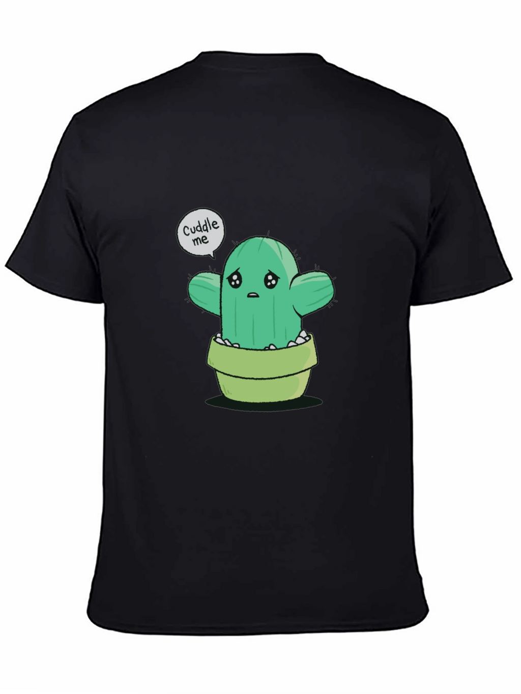 Sad Cactus Cuddle Me Graphic T-Shirt
