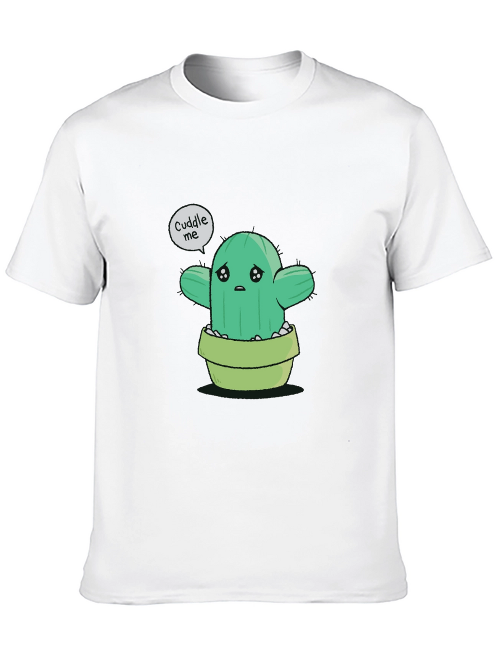 Sad Cactus Cuddle Me Graphic T-Shirt