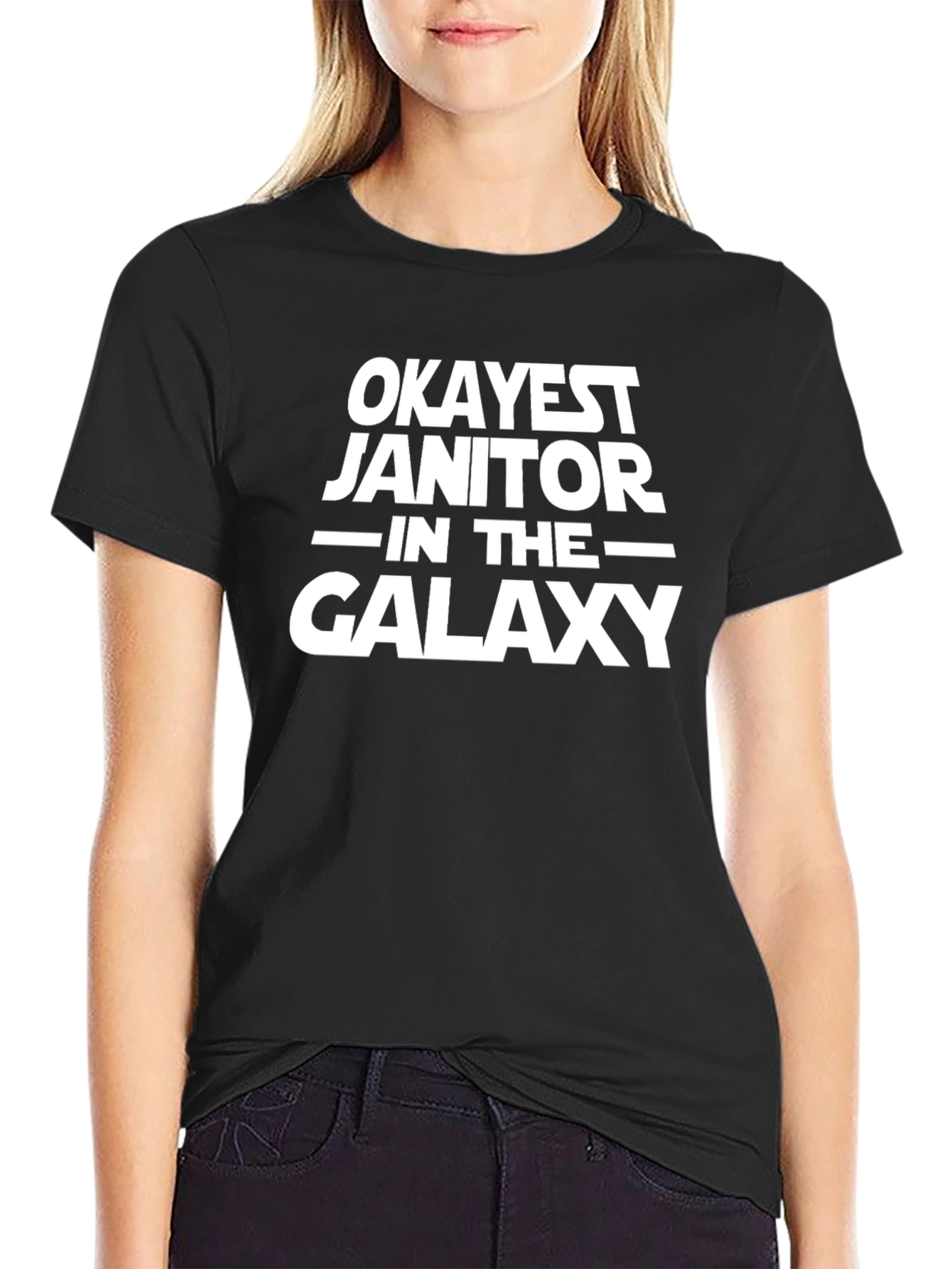 Okayest Janitor in the Galaxy T-Shirt