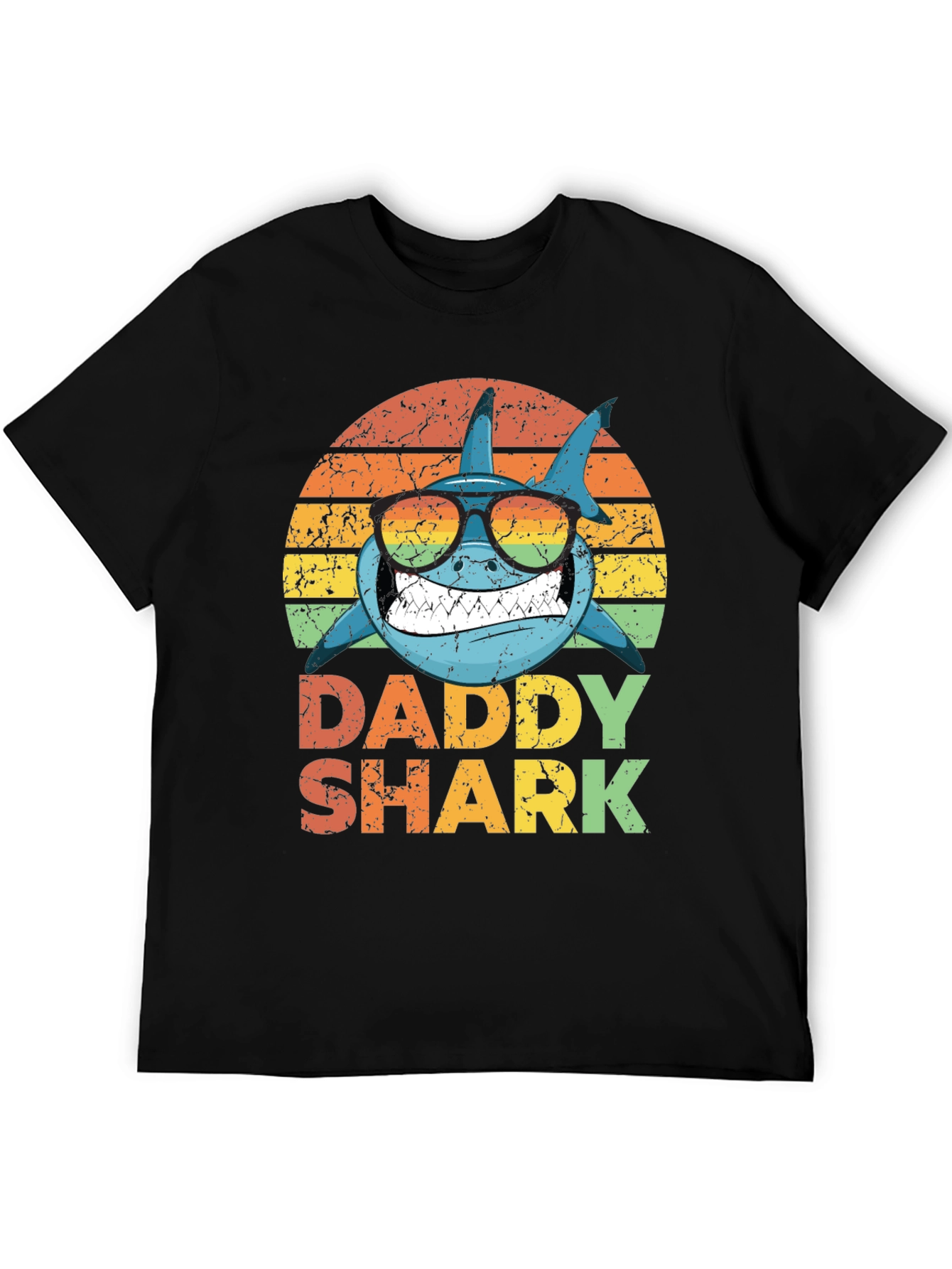 Daddy Shark Retro Graphic T-Shirt