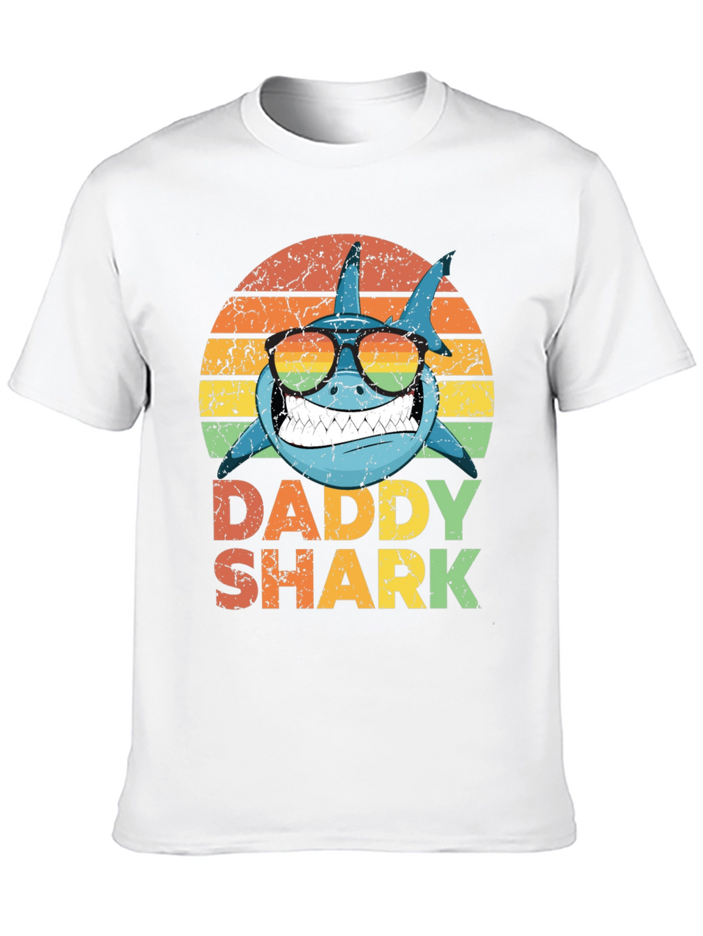 Daddy Shark Retro Graphic T-Shirt