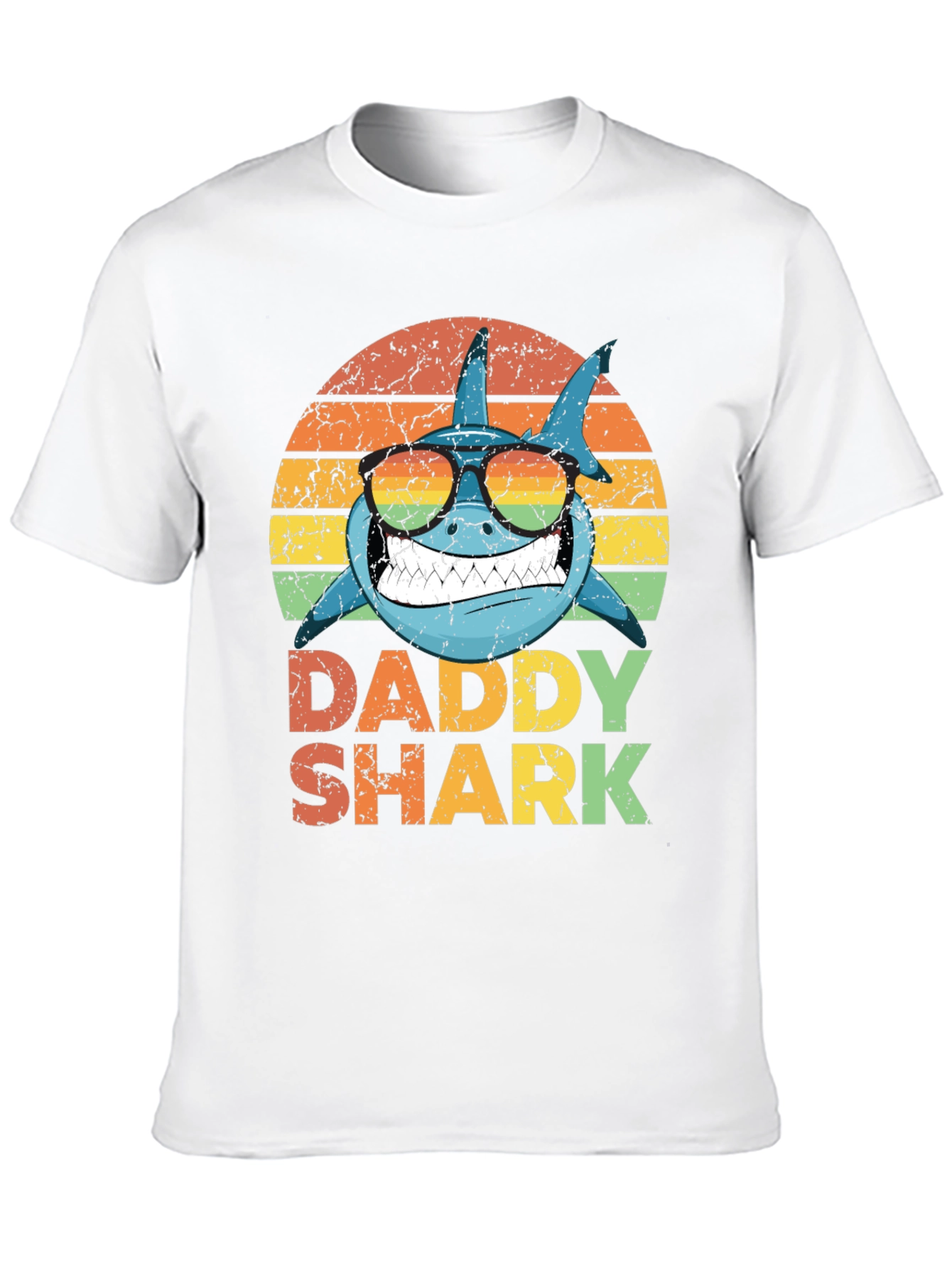 Daddy Shark Retro Graphic T-Shirt