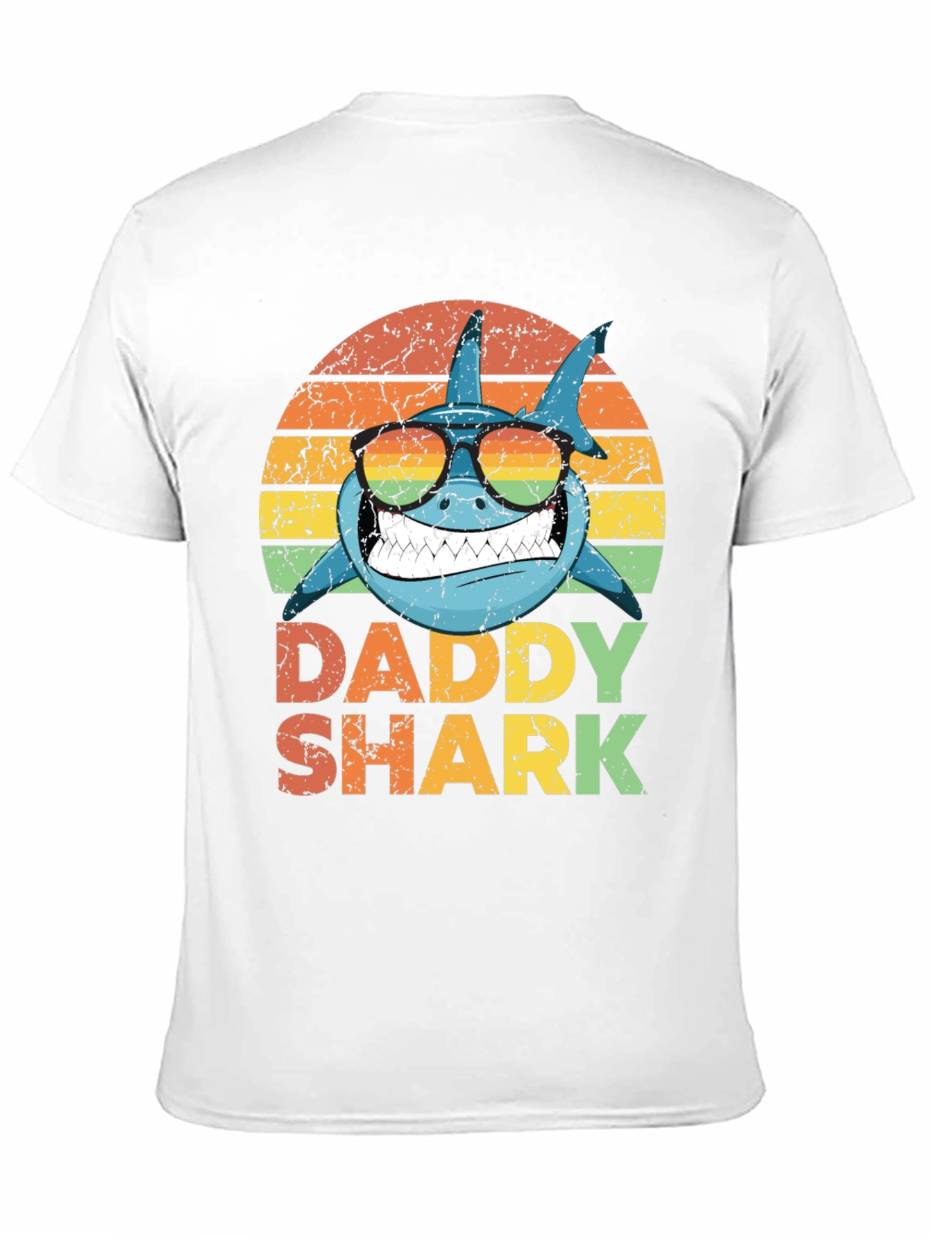 Daddy Shark Retro Graphic T-Shirt