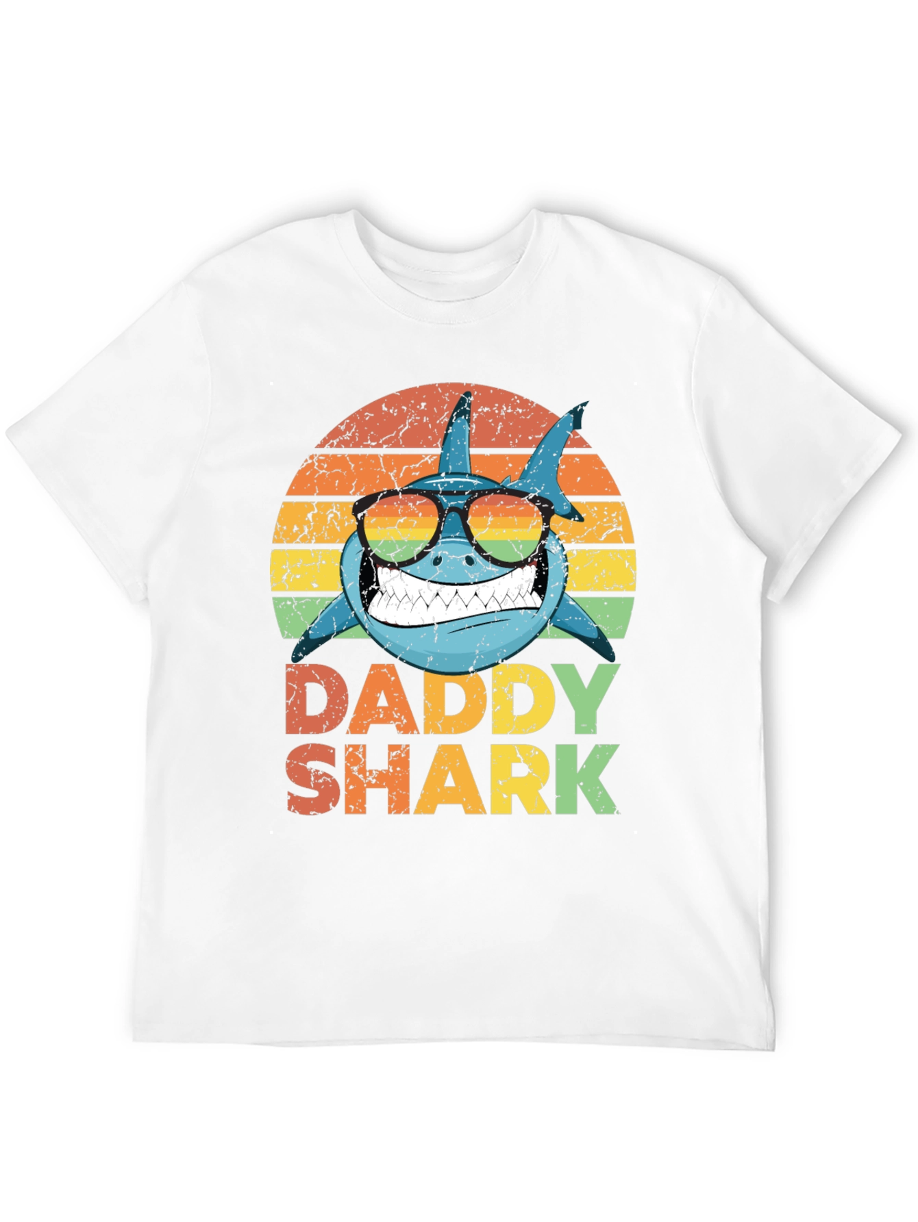Daddy Shark Retro Graphic T-Shirt