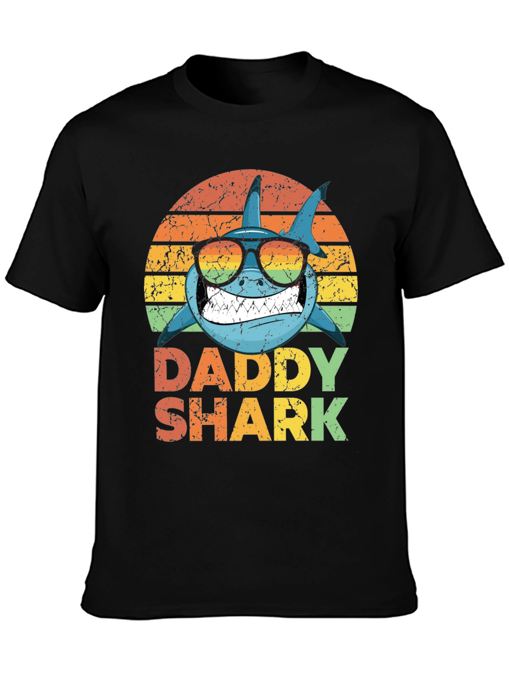 Daddy Shark Retro Graphic T-Shirt