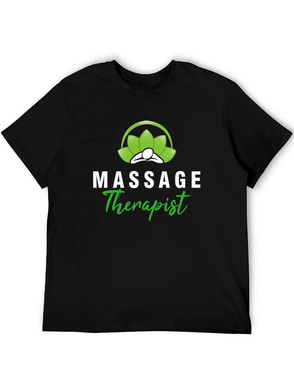 Massage Therapist T-Shirt - Black Cotton Blend