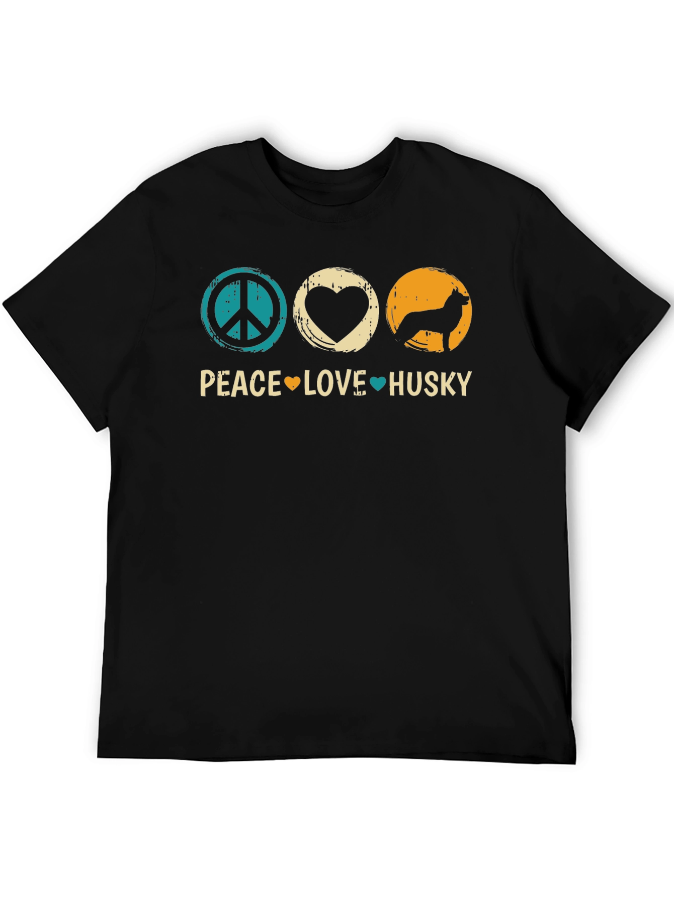 Peace Love Husky Graphic T-Shirt