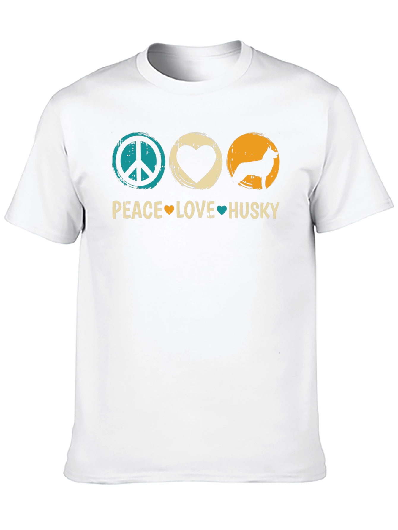 Peace Love Husky Graphic T-Shirt