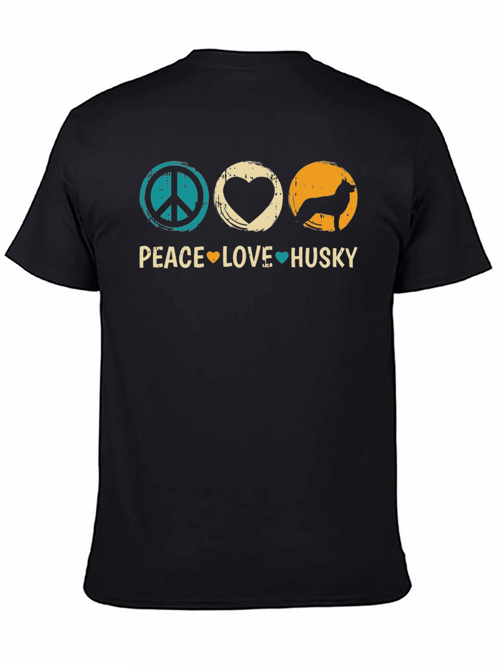 Peace Love Husky Graphic T-Shirt