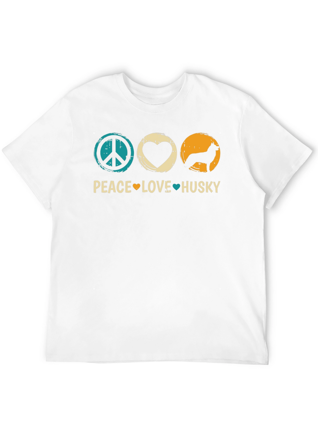 Peace Love Husky Graphic T-Shirt