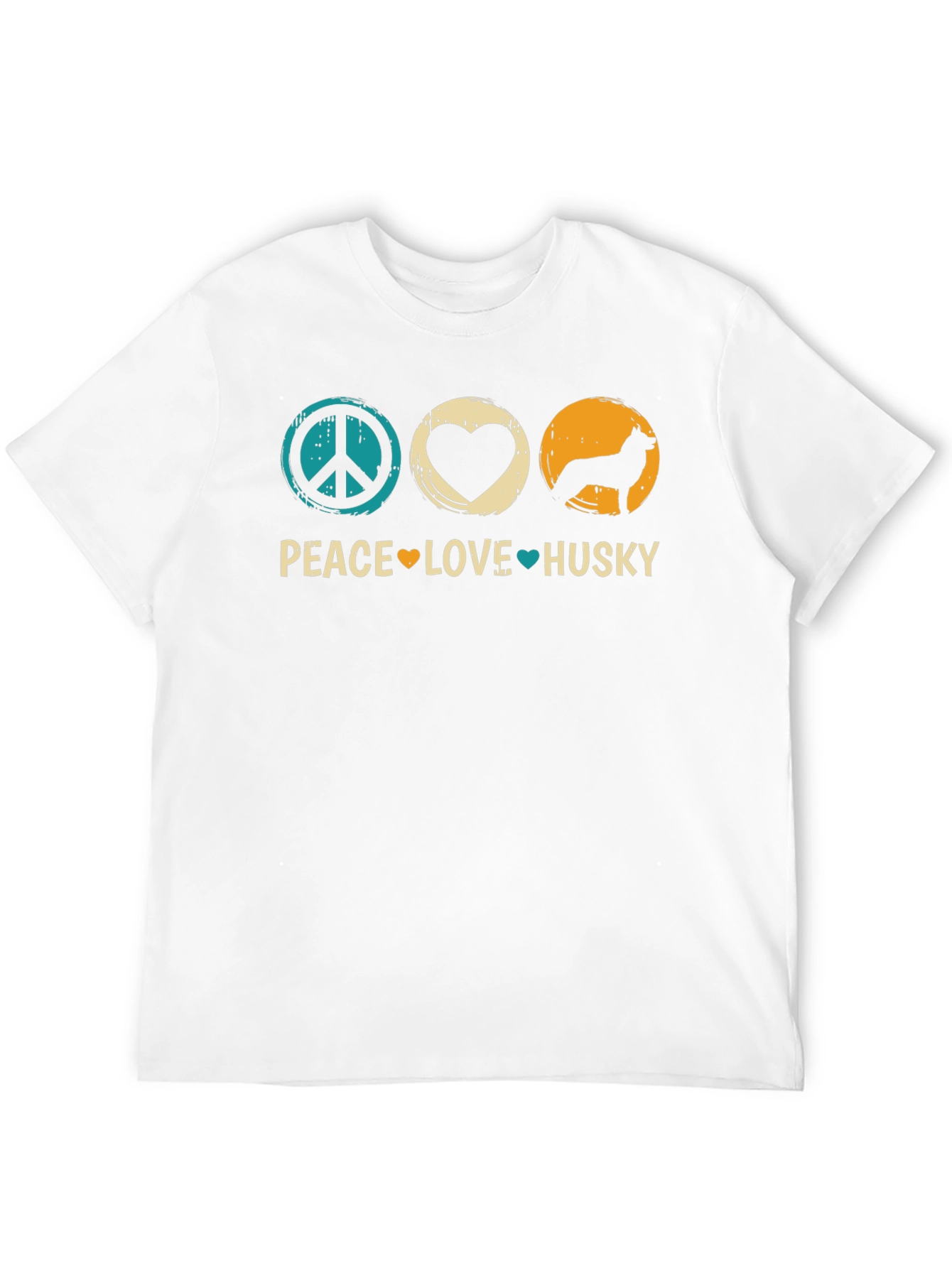 Peace Love Husky Graphic T-Shirt