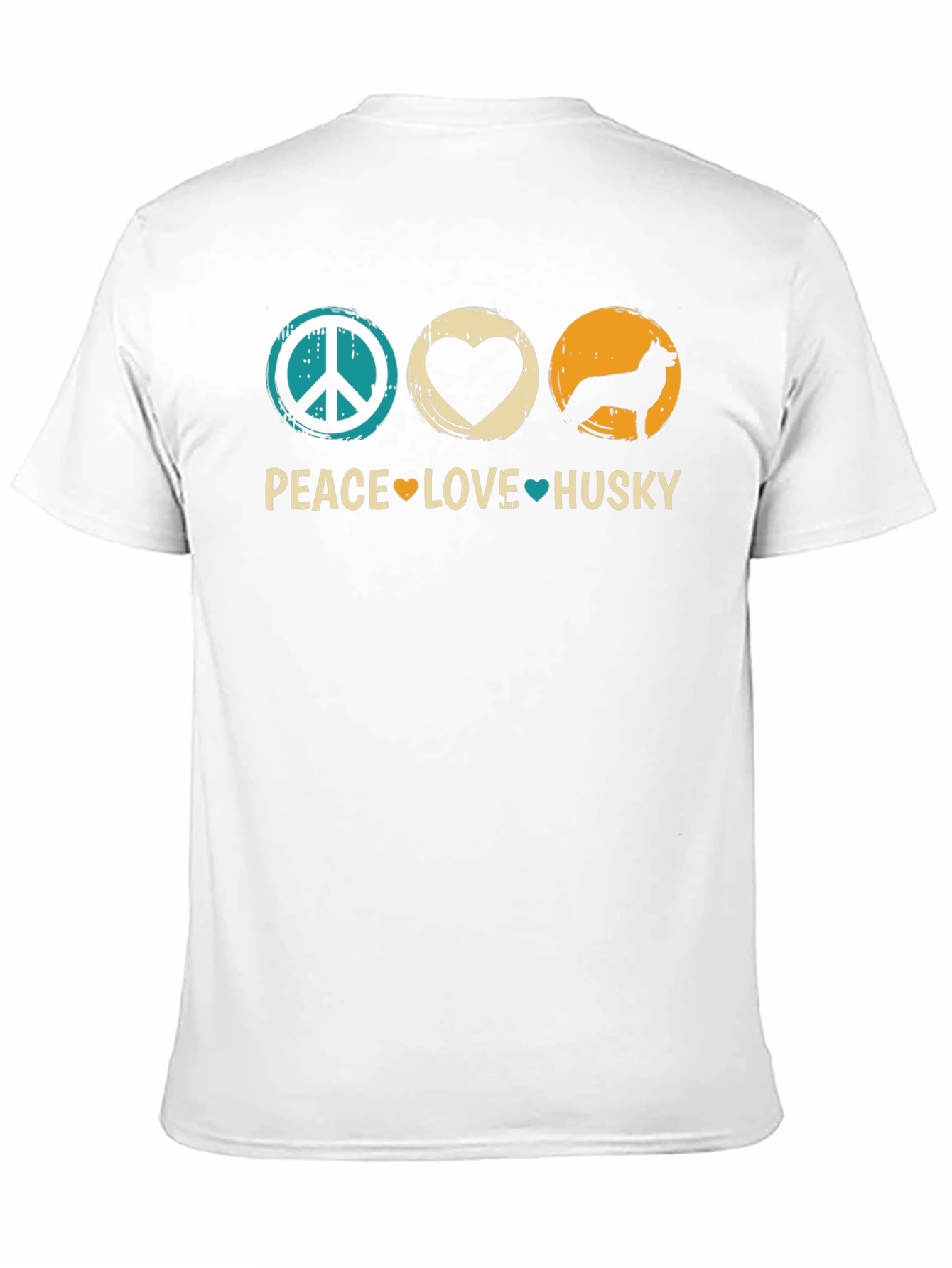 Peace Love Husky Graphic T-Shirt