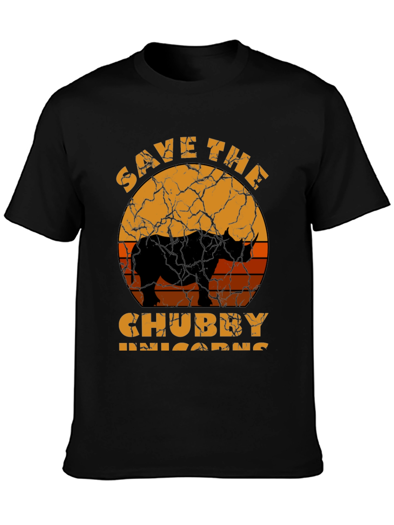 Save the Chubby Unicorns Rhino Graphic Tee
