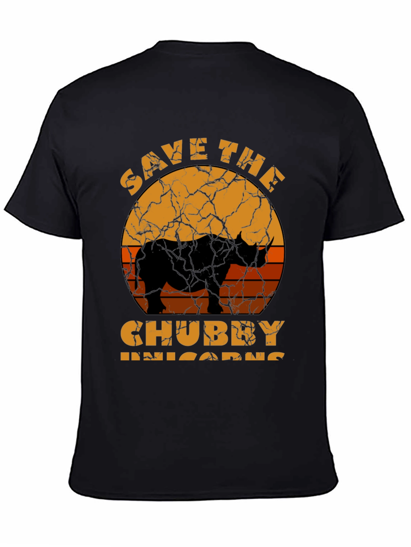 Save the Chubby Unicorns Rhino Graphic Tee