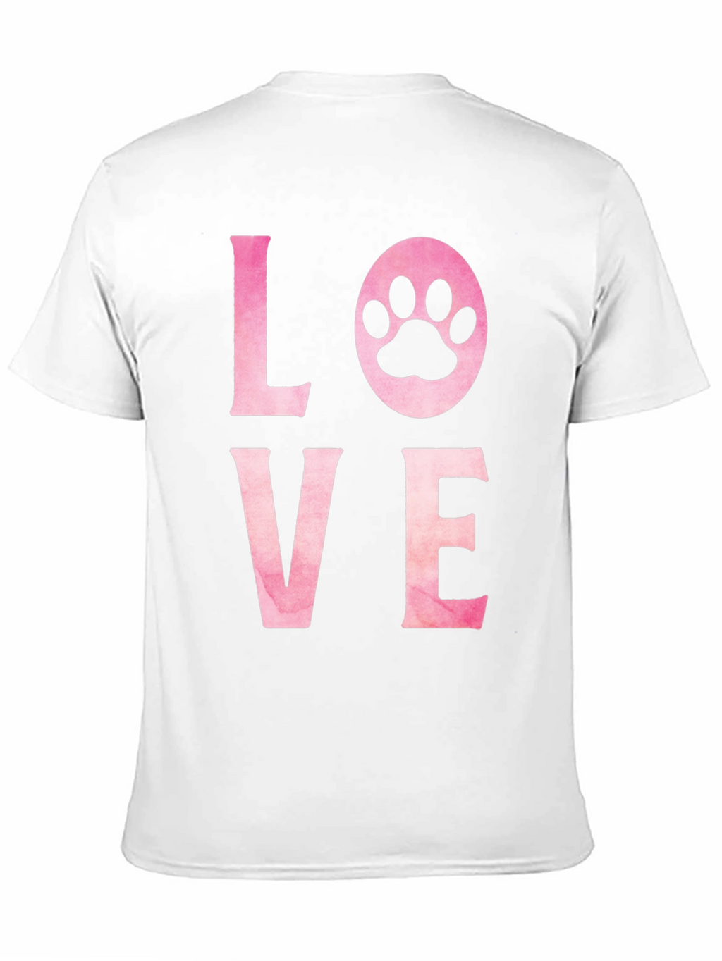 Love Paw Print Graphic T-Shirt