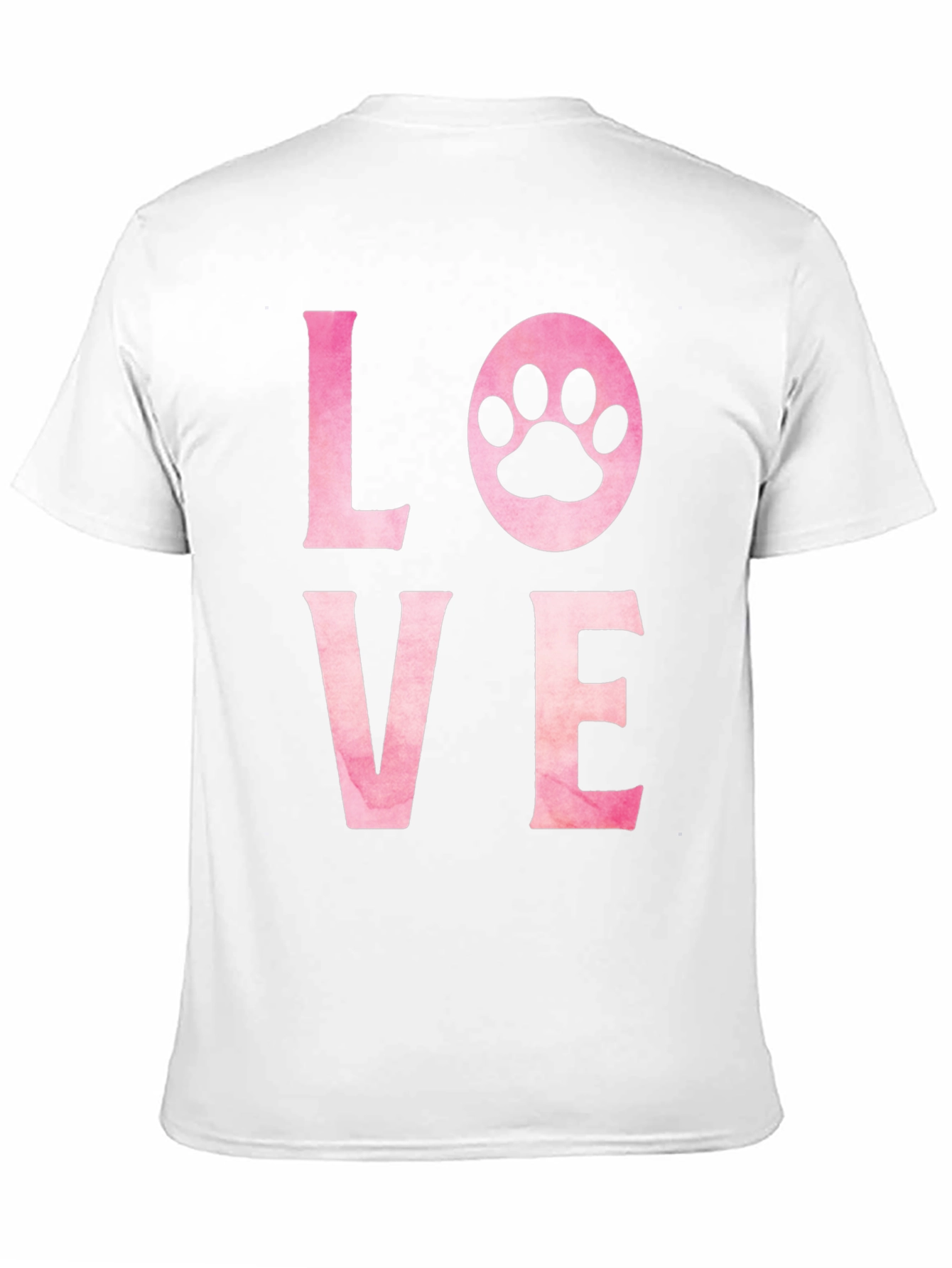 Love Paw Print Graphic T-Shirt