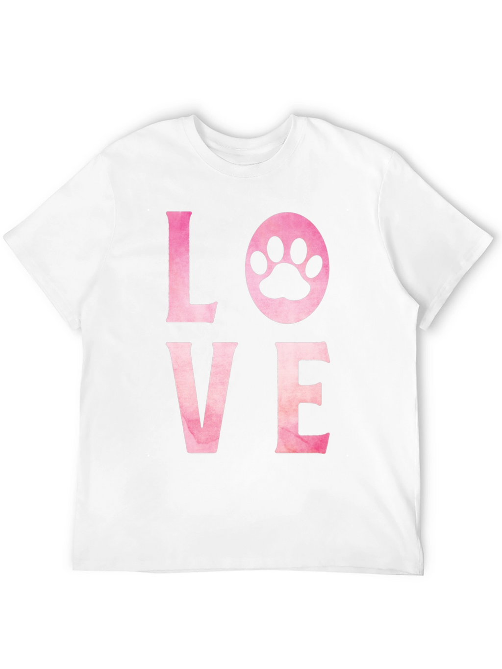 Love Paw Print Graphic T-Shirt