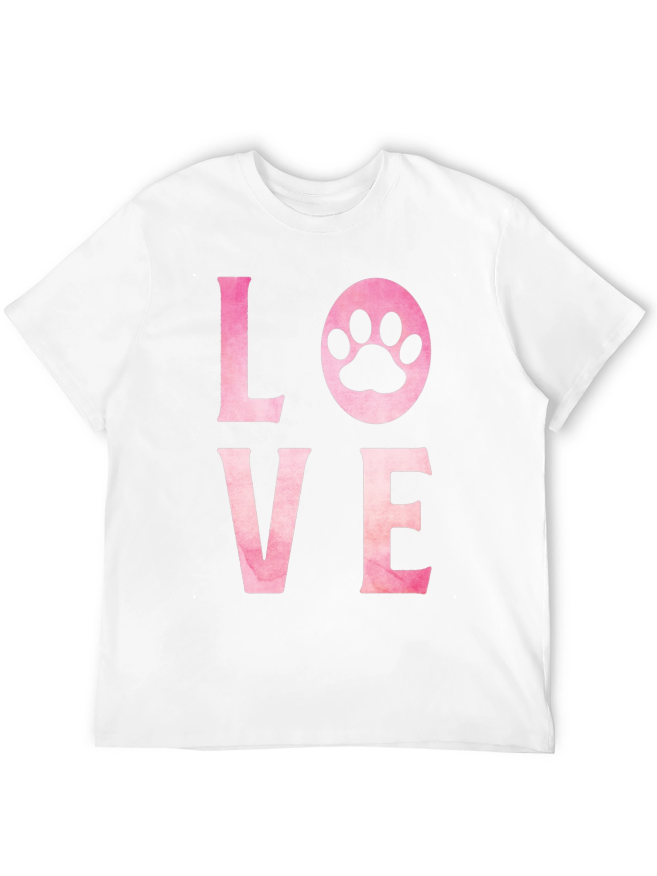 Love Paw Print Graphic T-Shirt