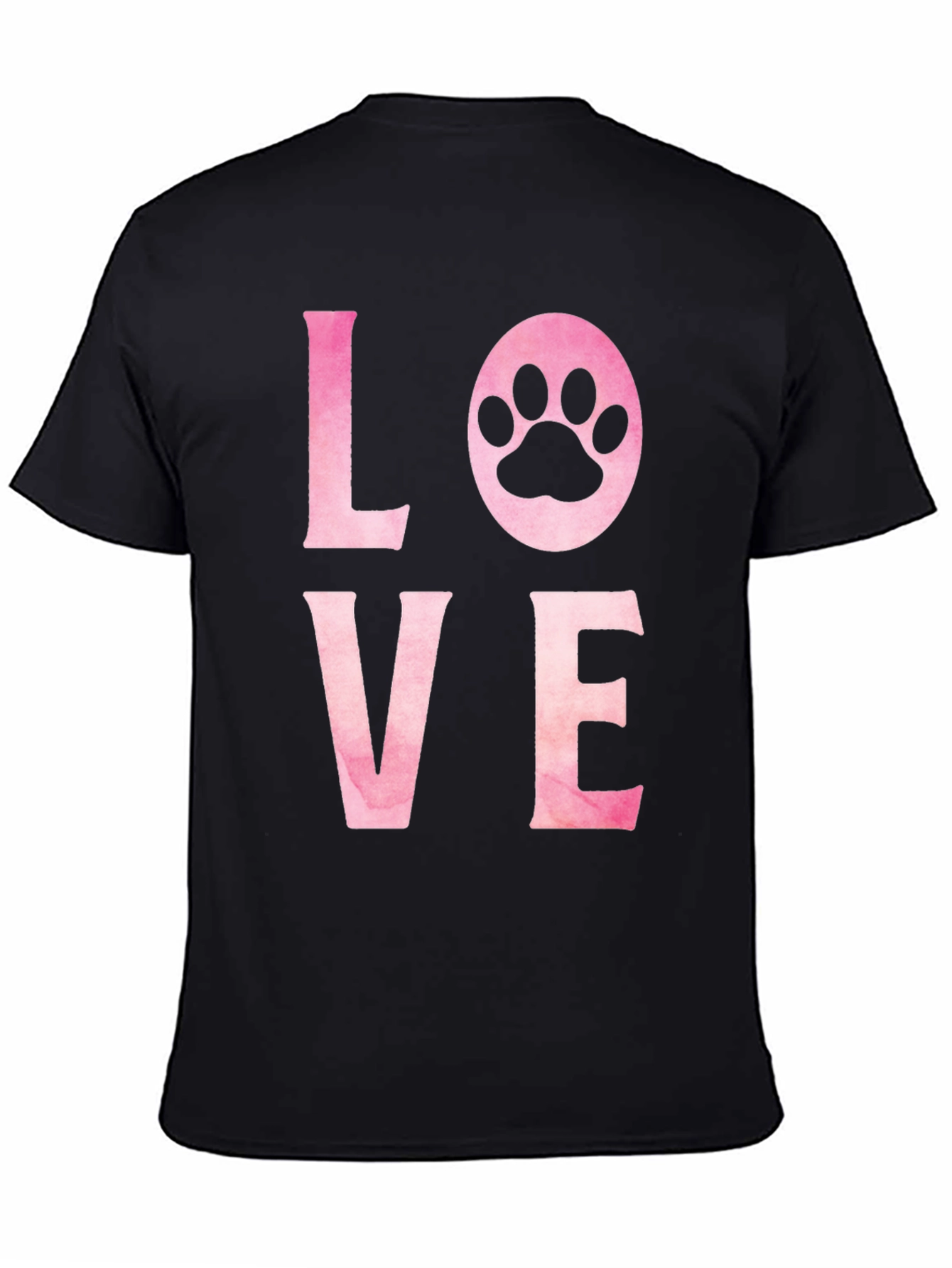 Love Paw Print Graphic T-Shirt