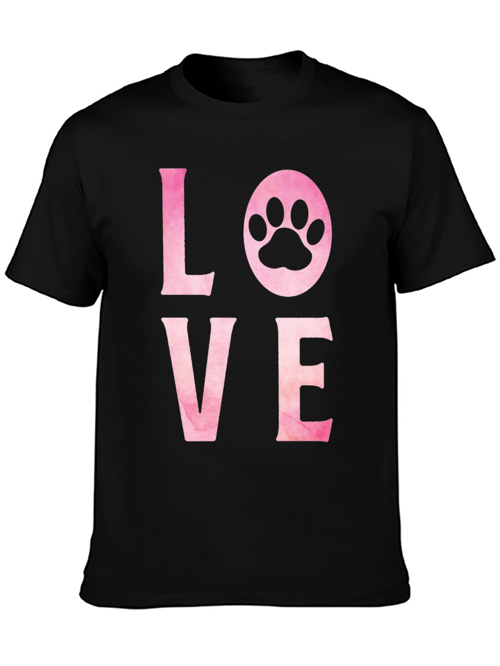 Love Paw Print Graphic T-Shirt