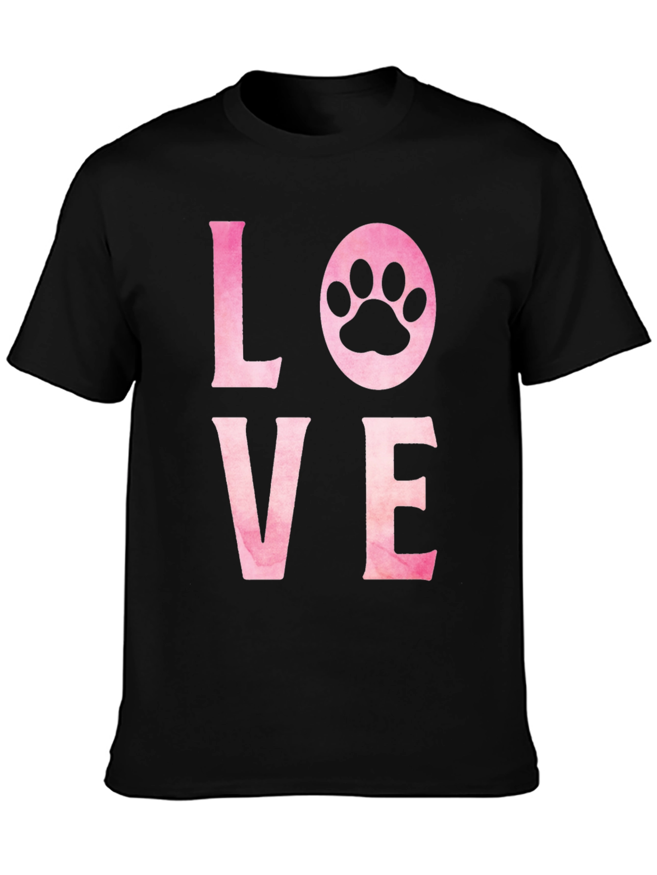 Love Paw Print Graphic T-Shirt