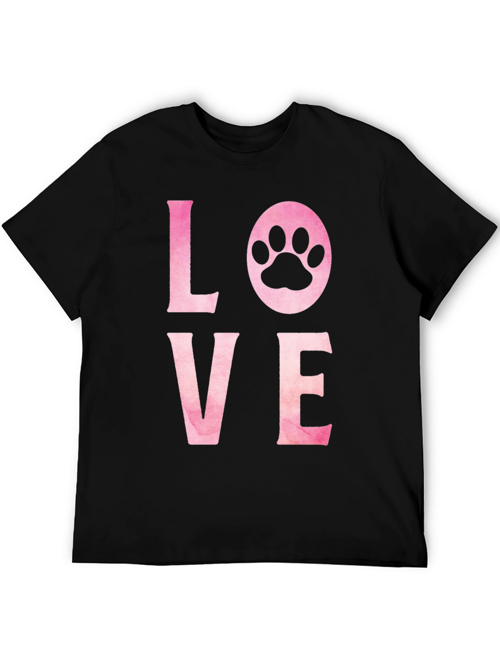 Love Paw Print Graphic T-Shirt