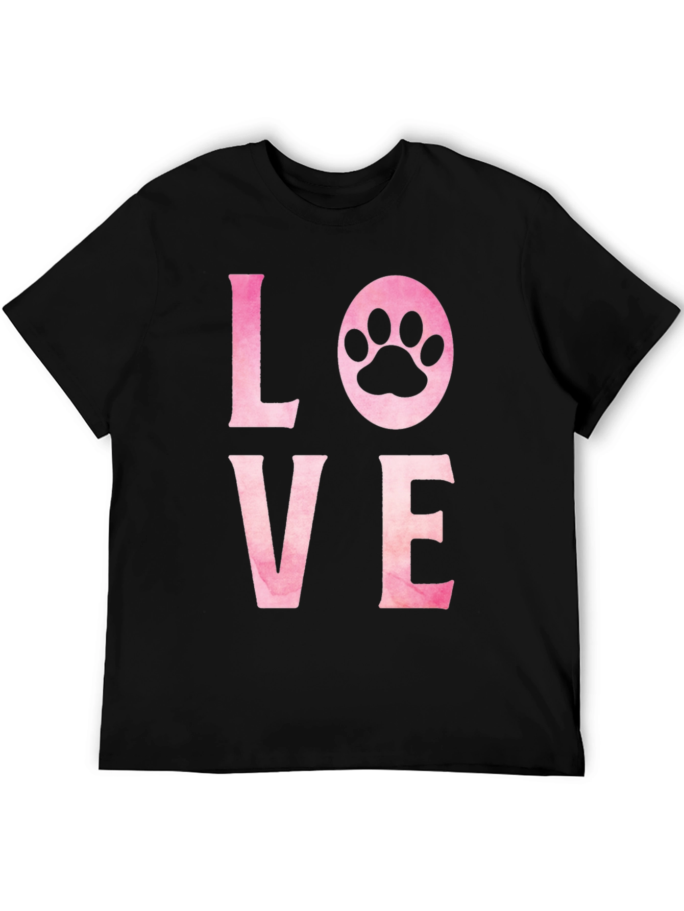 Love Paw Print Graphic T-Shirt