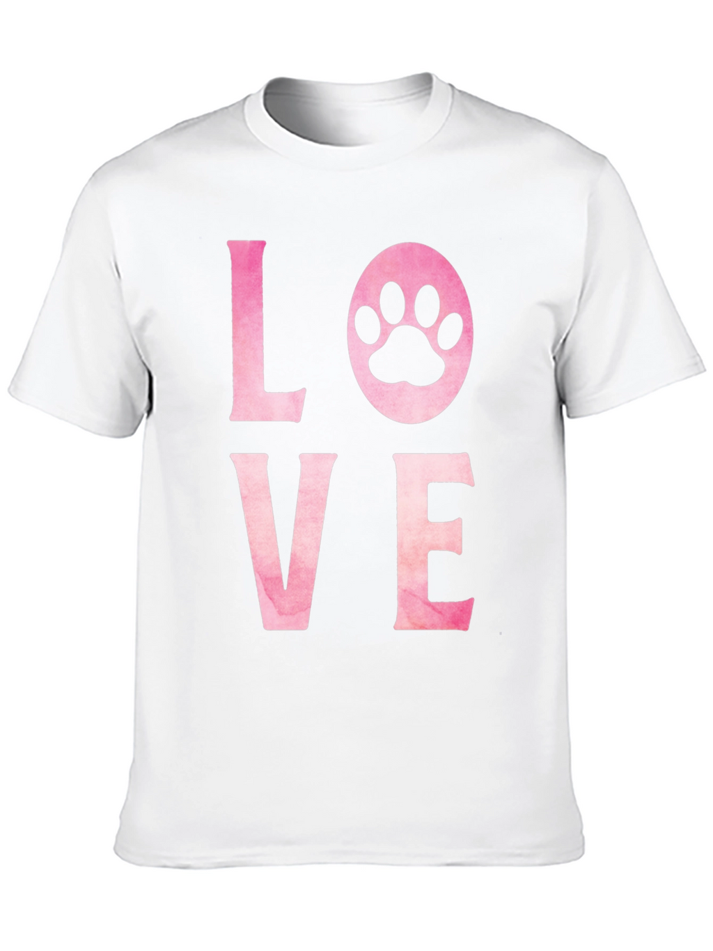 Love Paw Print Graphic T-Shirt