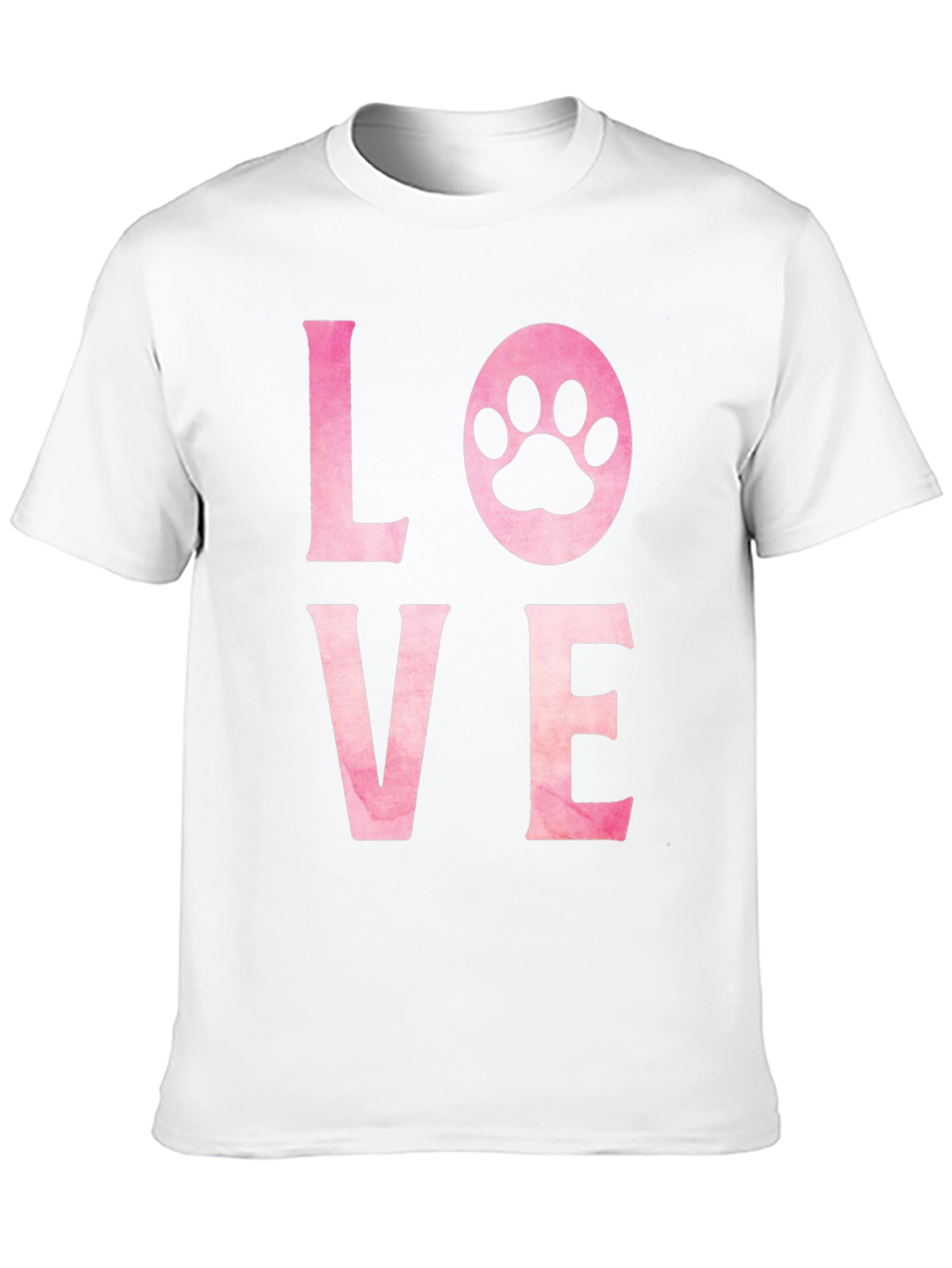 Love Paw Print Graphic T-Shirt