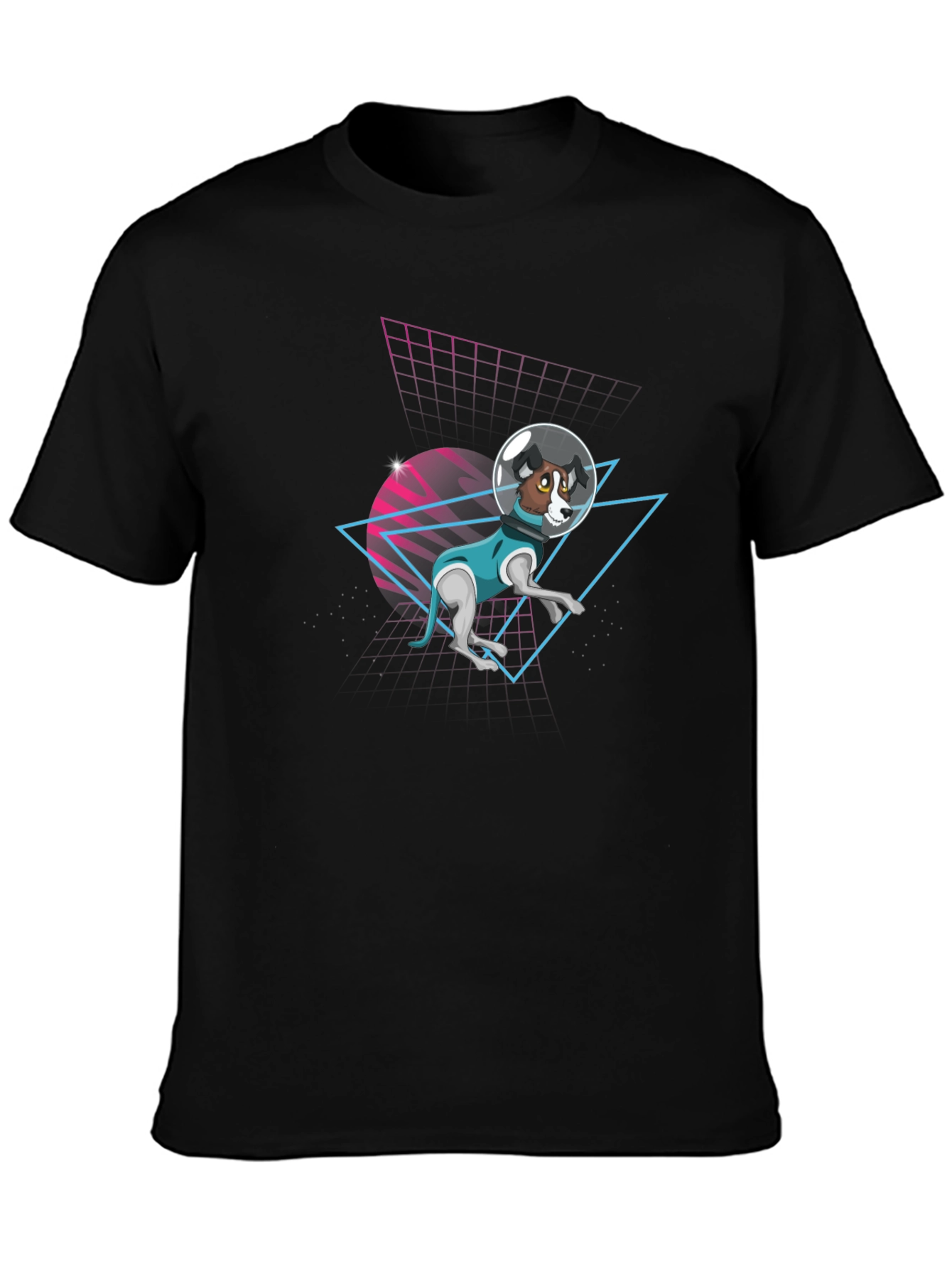 Retro Dog Astronaut T-Shirt