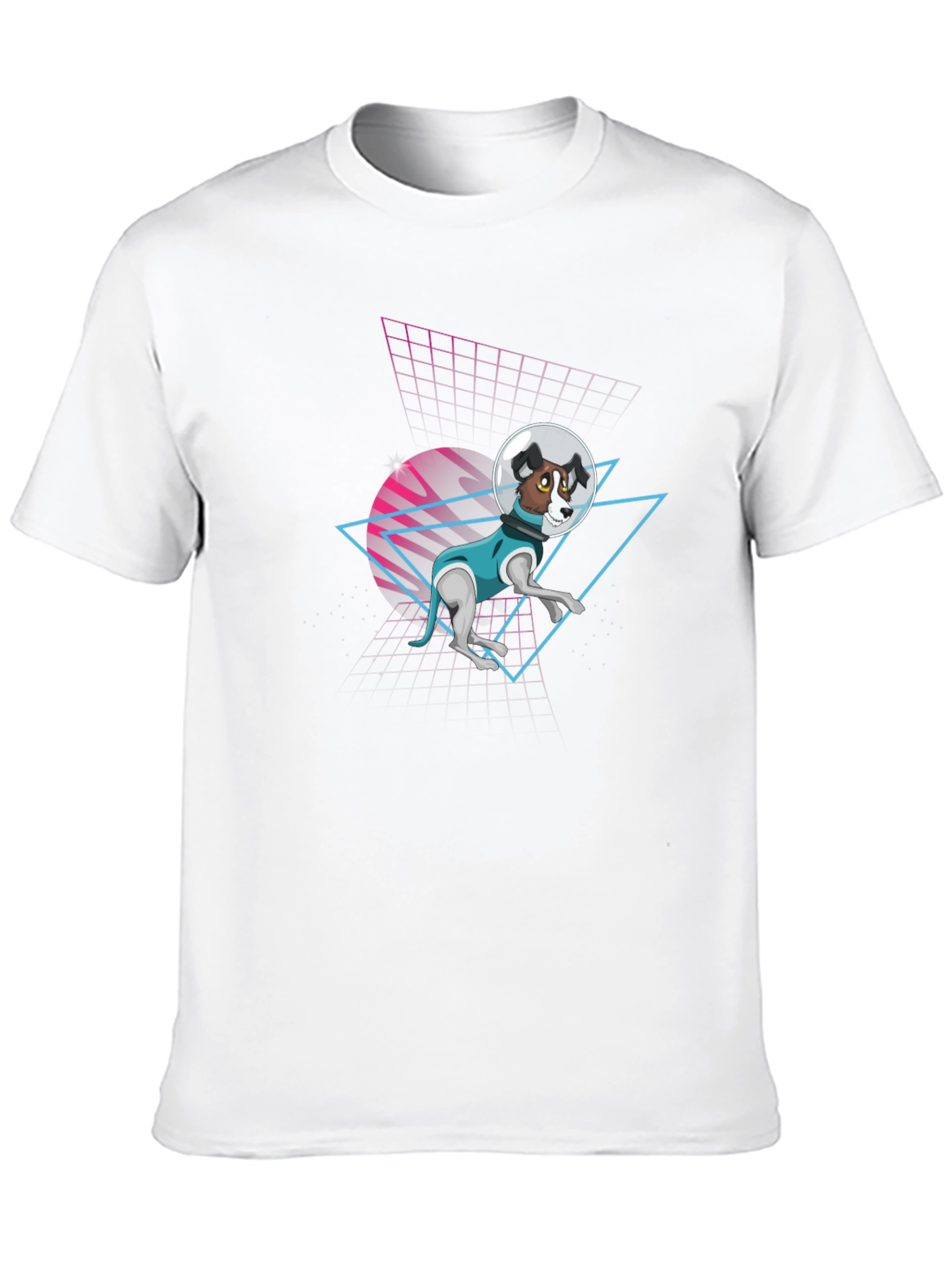 Retro Dog Astronaut T-Shirt
