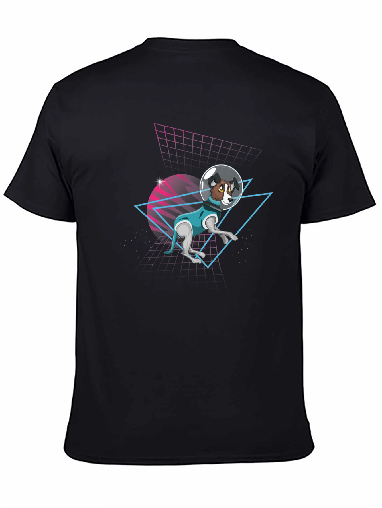 Retro Dog Astronaut T-Shirt