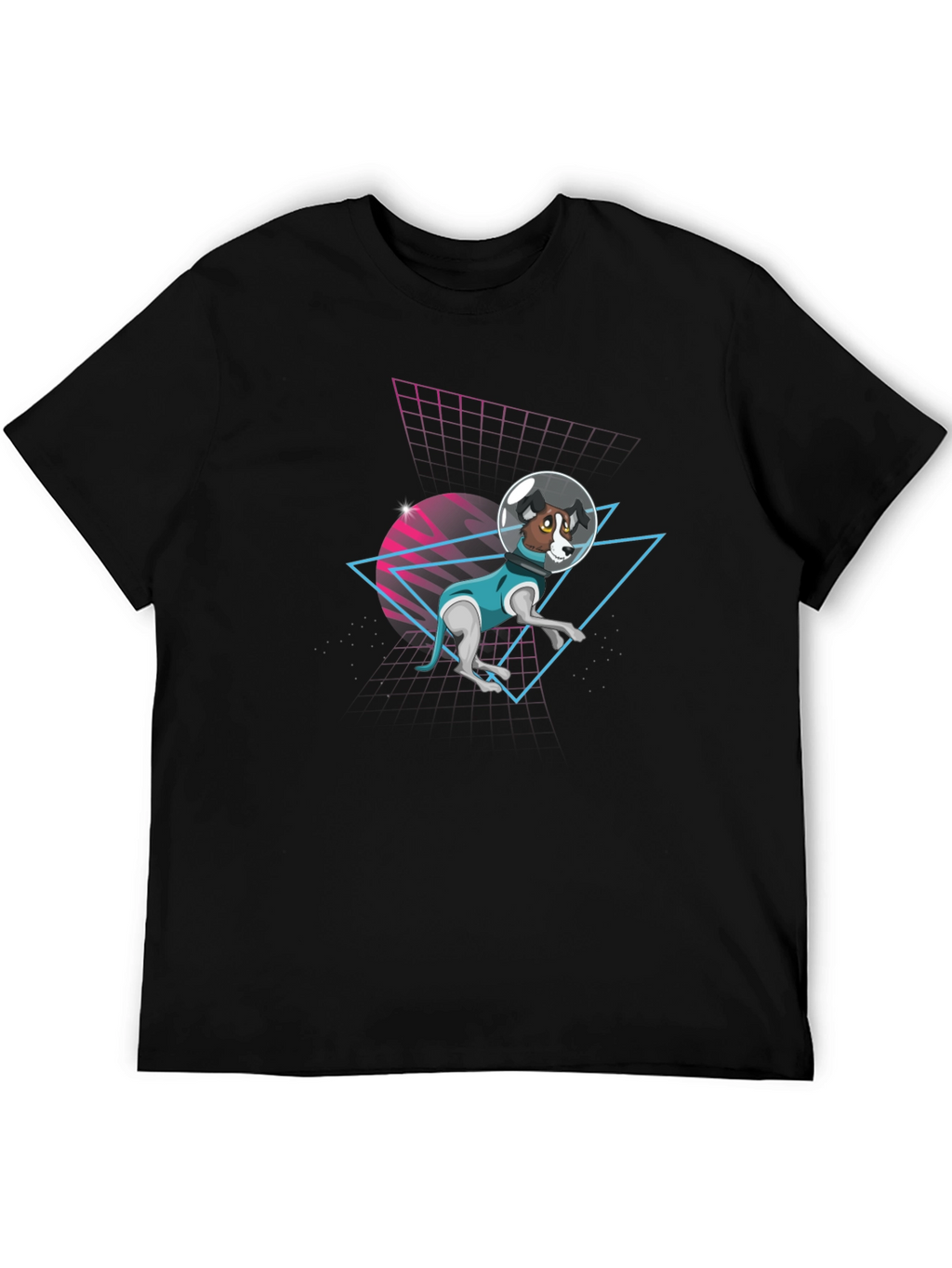 Retro Dog Astronaut T-Shirt