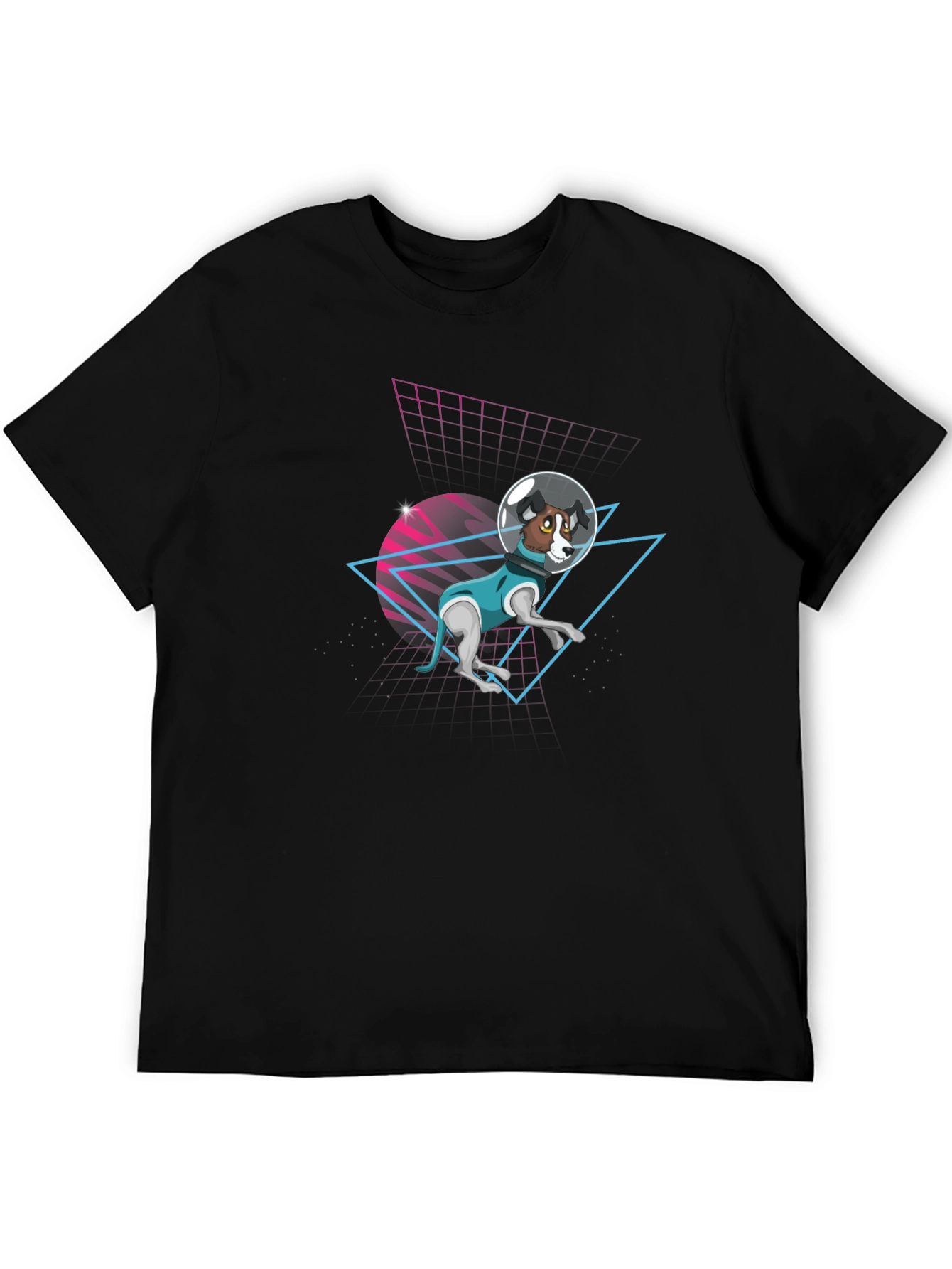 Retro Dog Astronaut T-Shirt