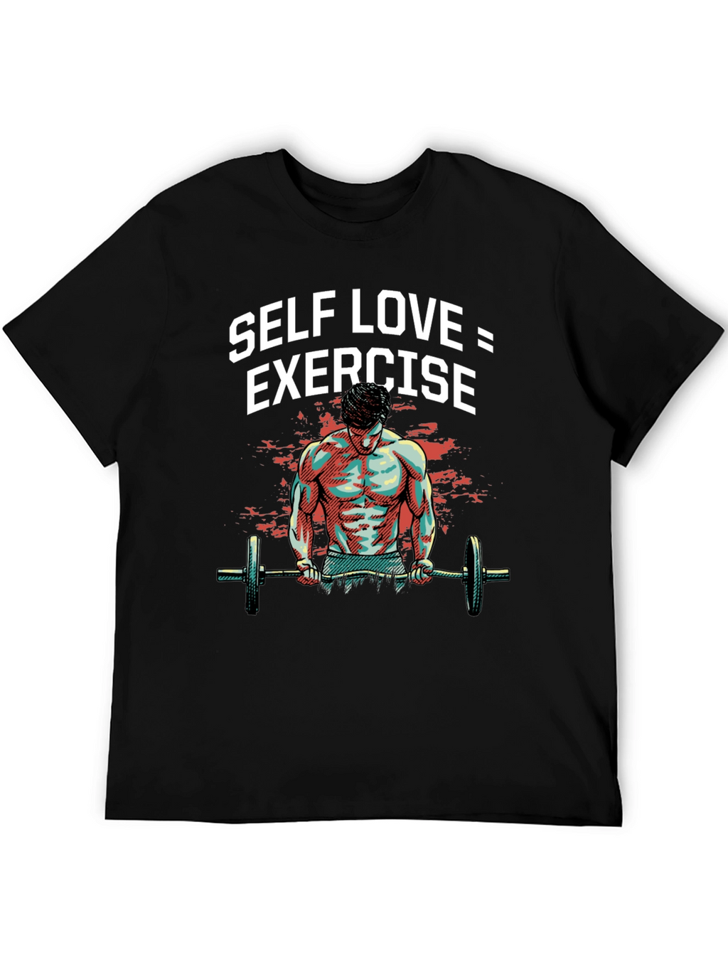 Self Love Exercise Graphic Tee Black