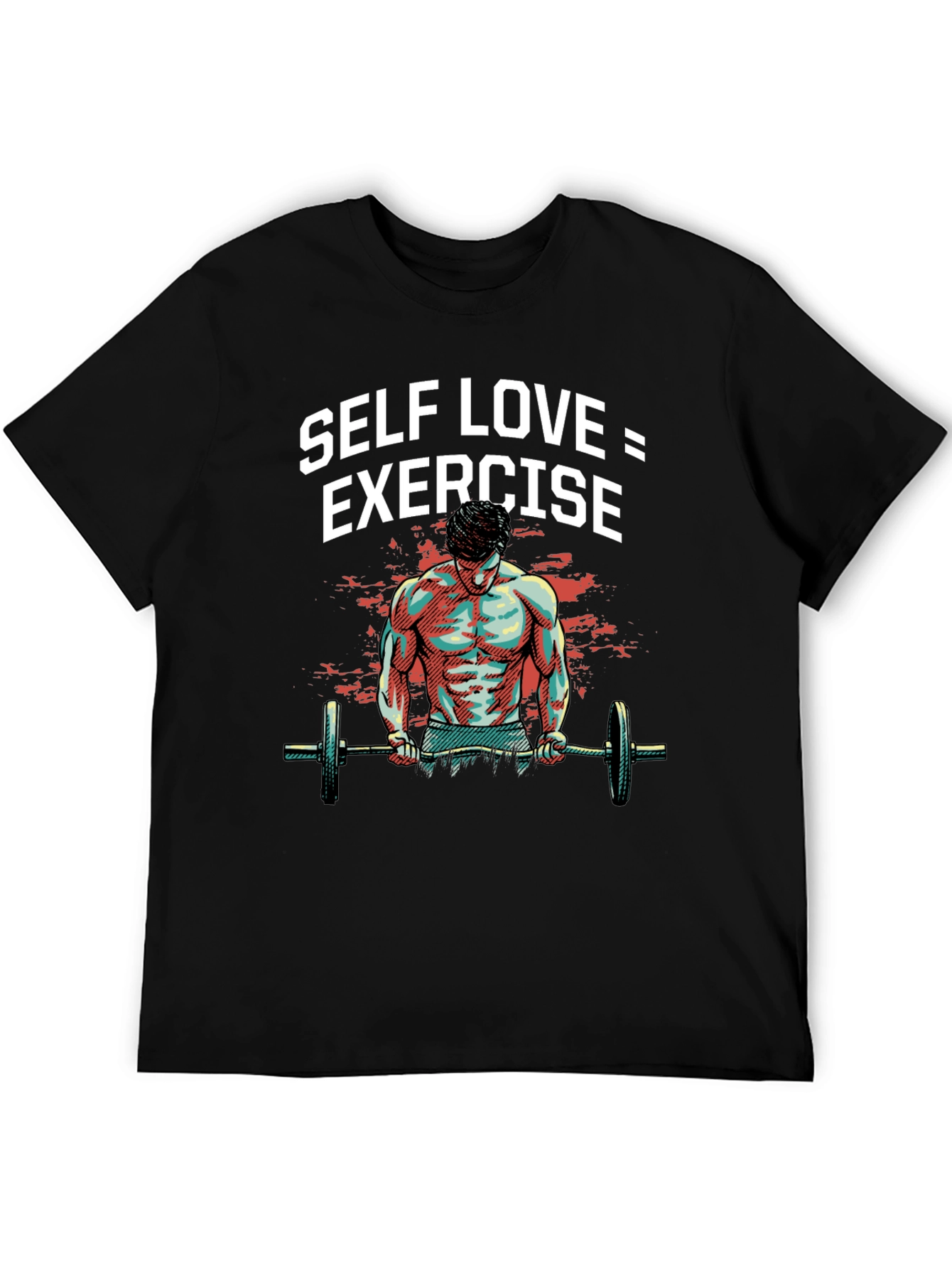 Self Love Exercise Graphic Tee Black