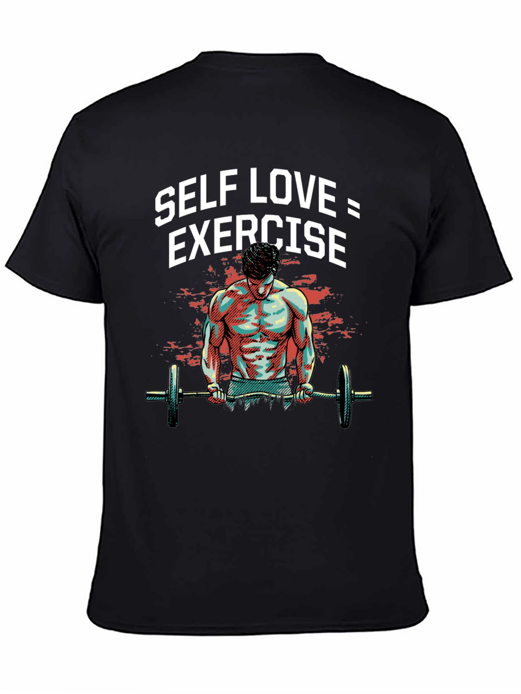 Self Love Exercise Graphic Tee Black