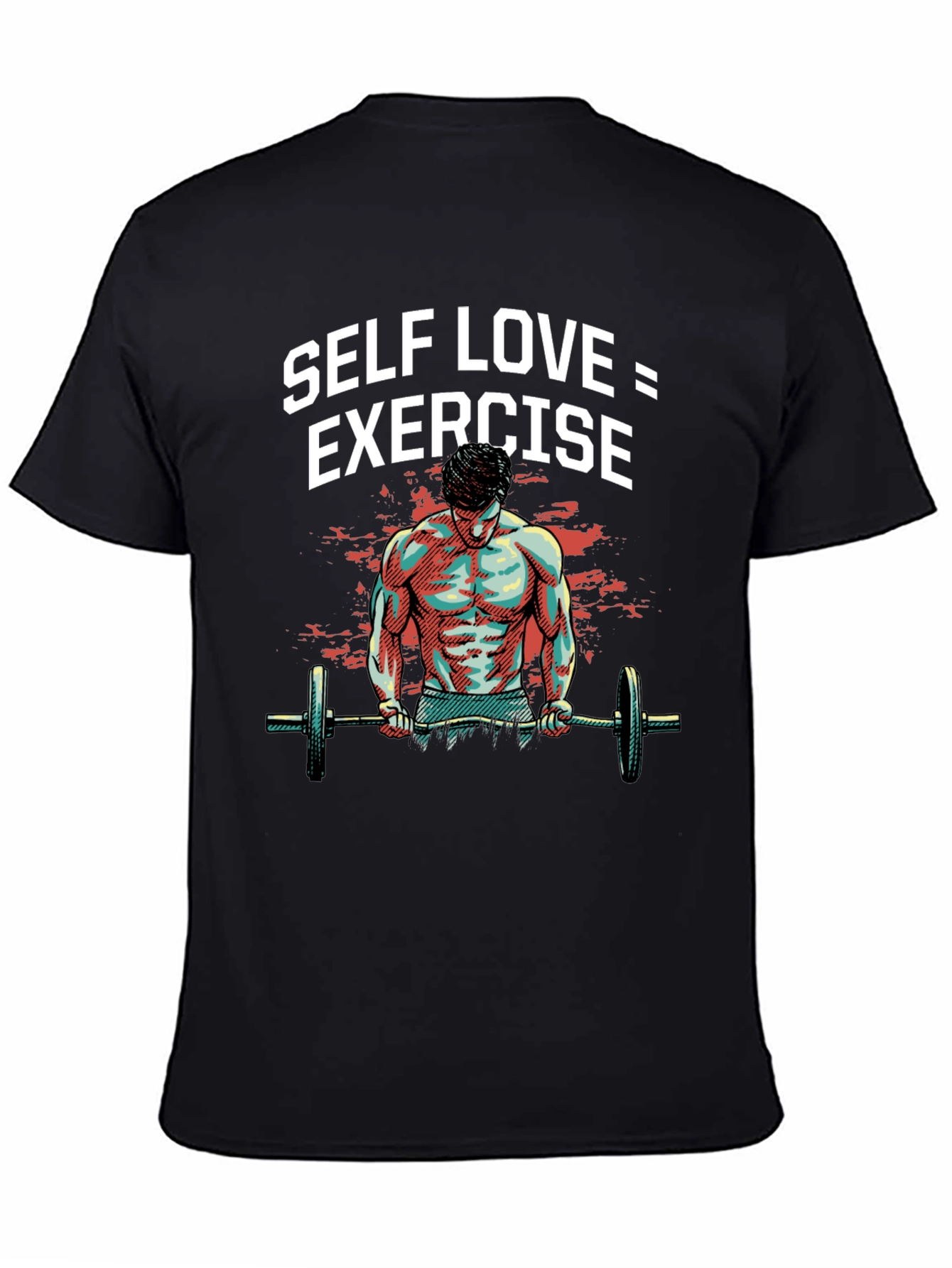 Self Love Exercise Graphic Tee Black
